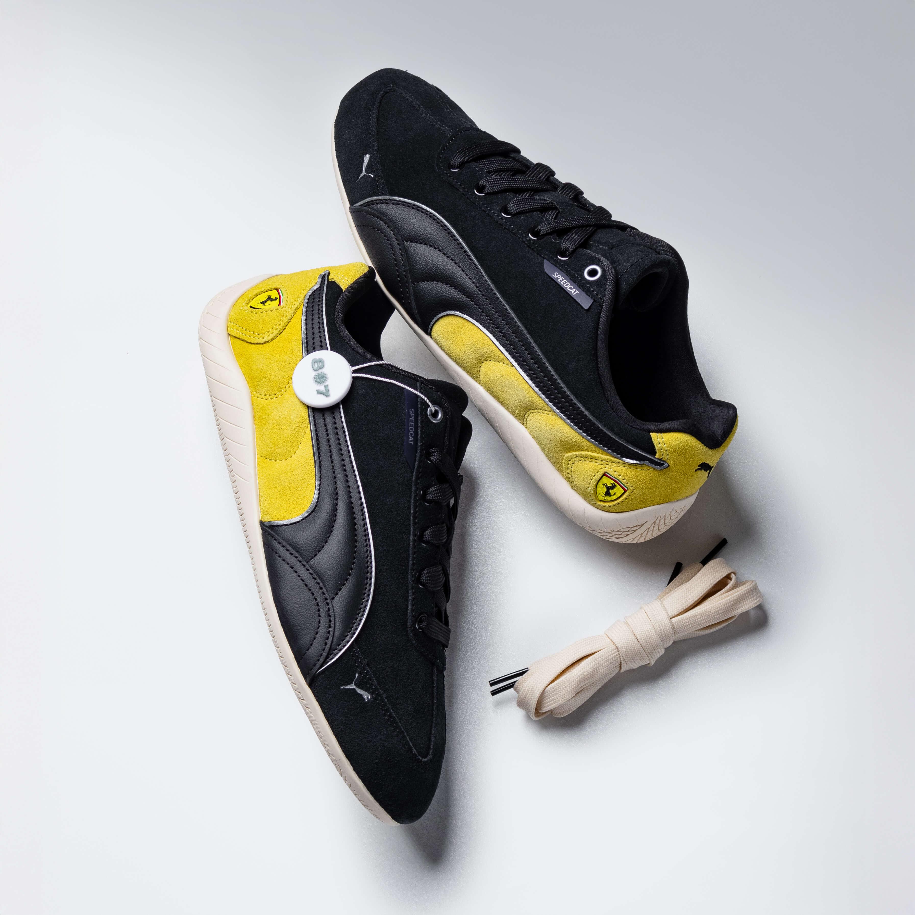 Puma Speedcat OG Ferrari Black Speed Yellow