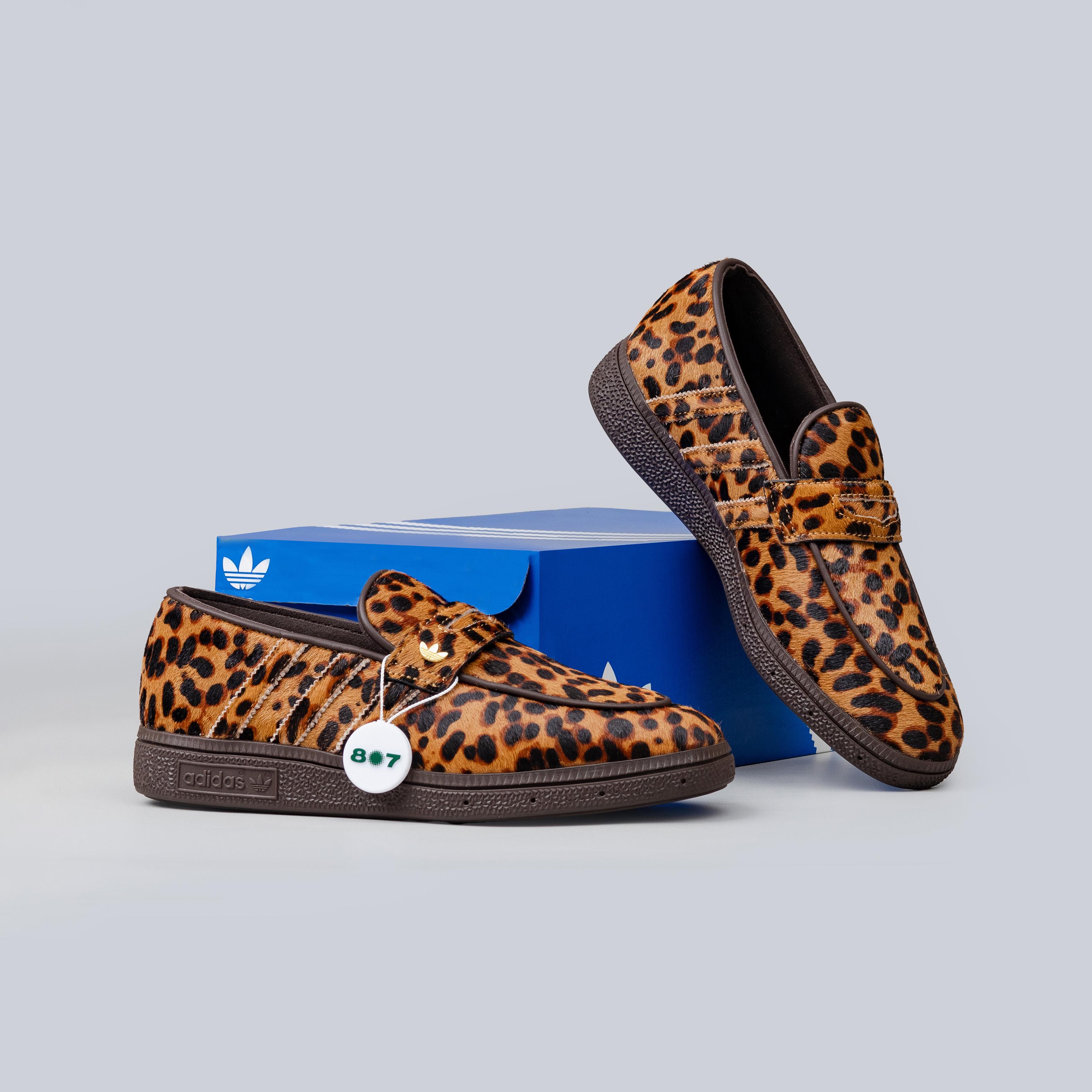 Adidas Handball Spezial Loafer Leopard Print Dark Brown