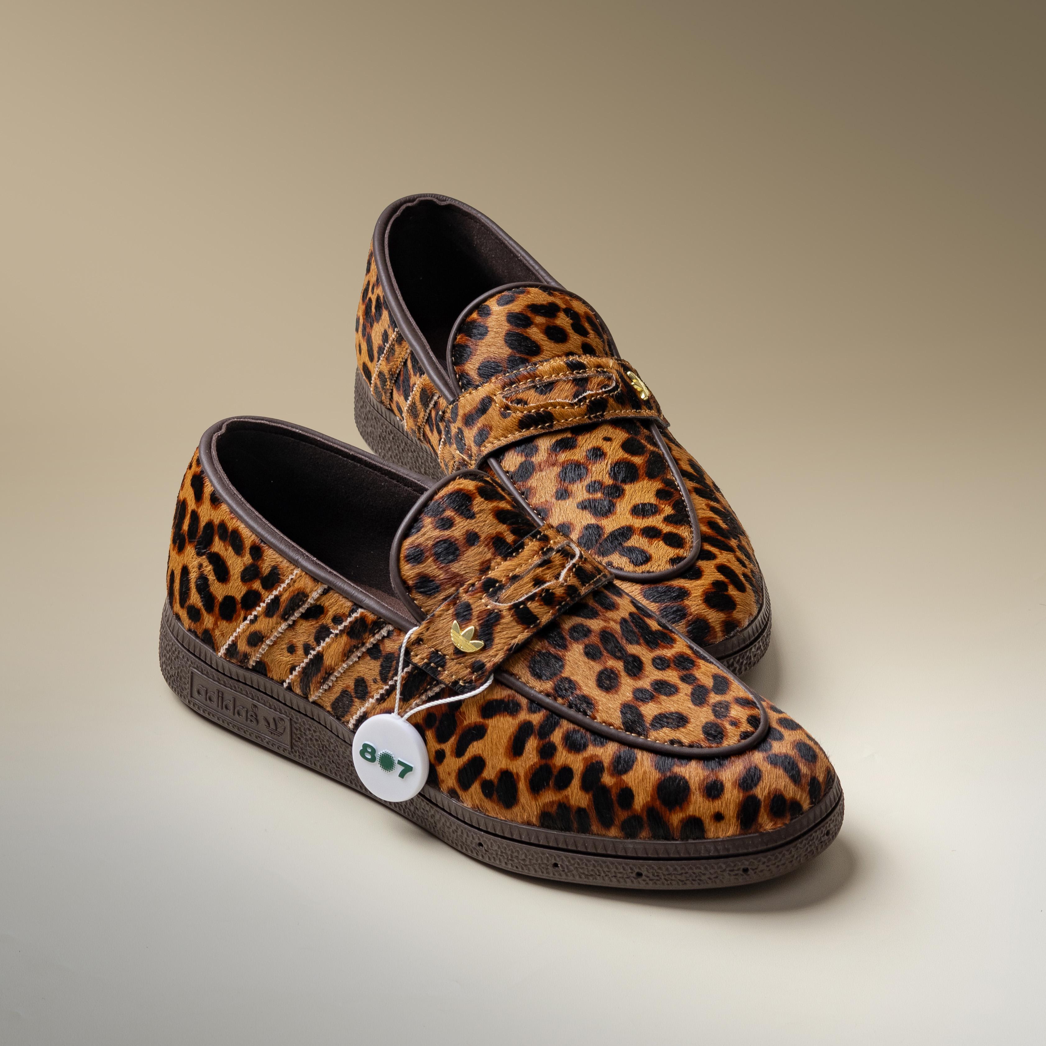 Adidas Handball Spezial Loafer Leopard Print Dark Brown