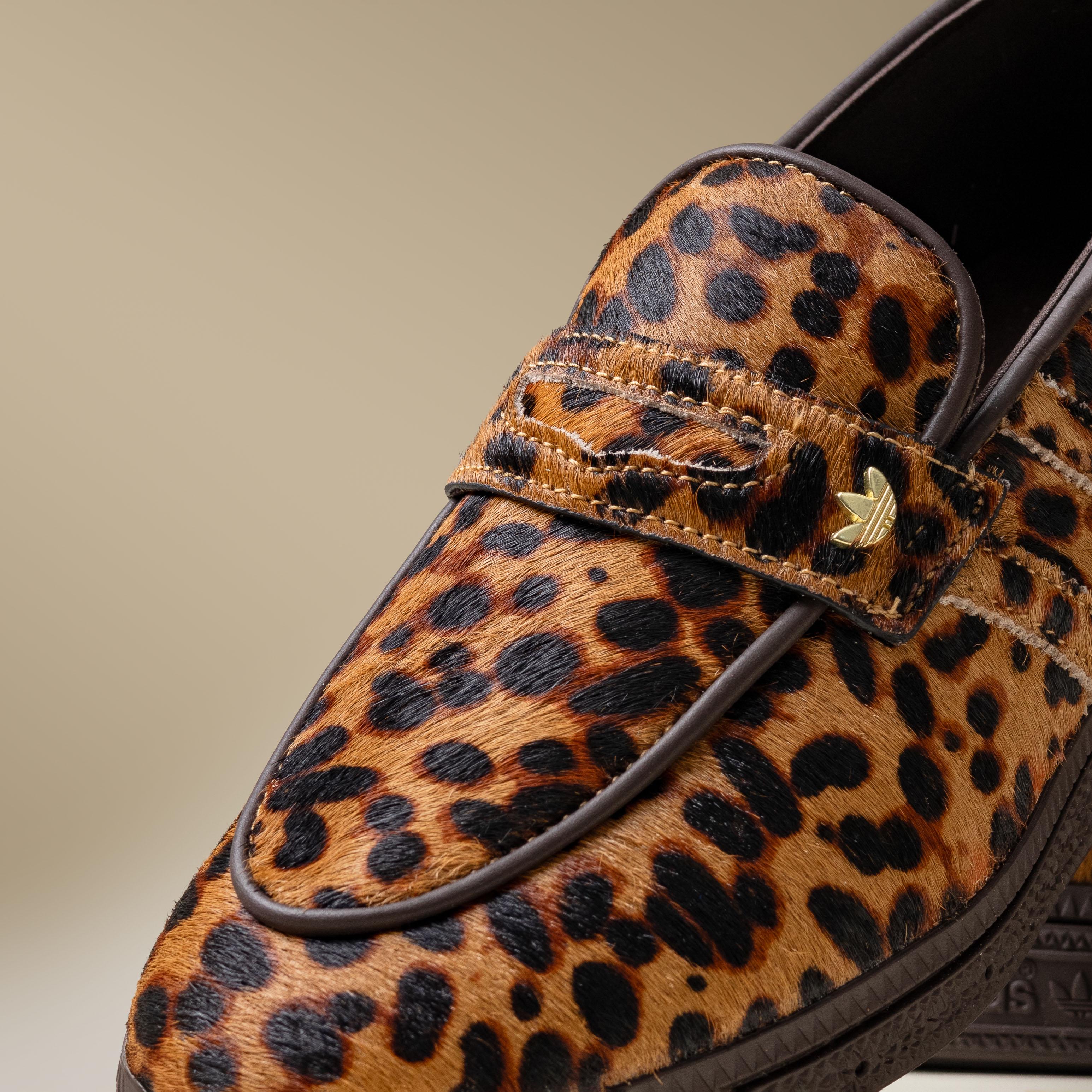 Adidas Handball Spezial Loafer Leopard Print Dark Brown