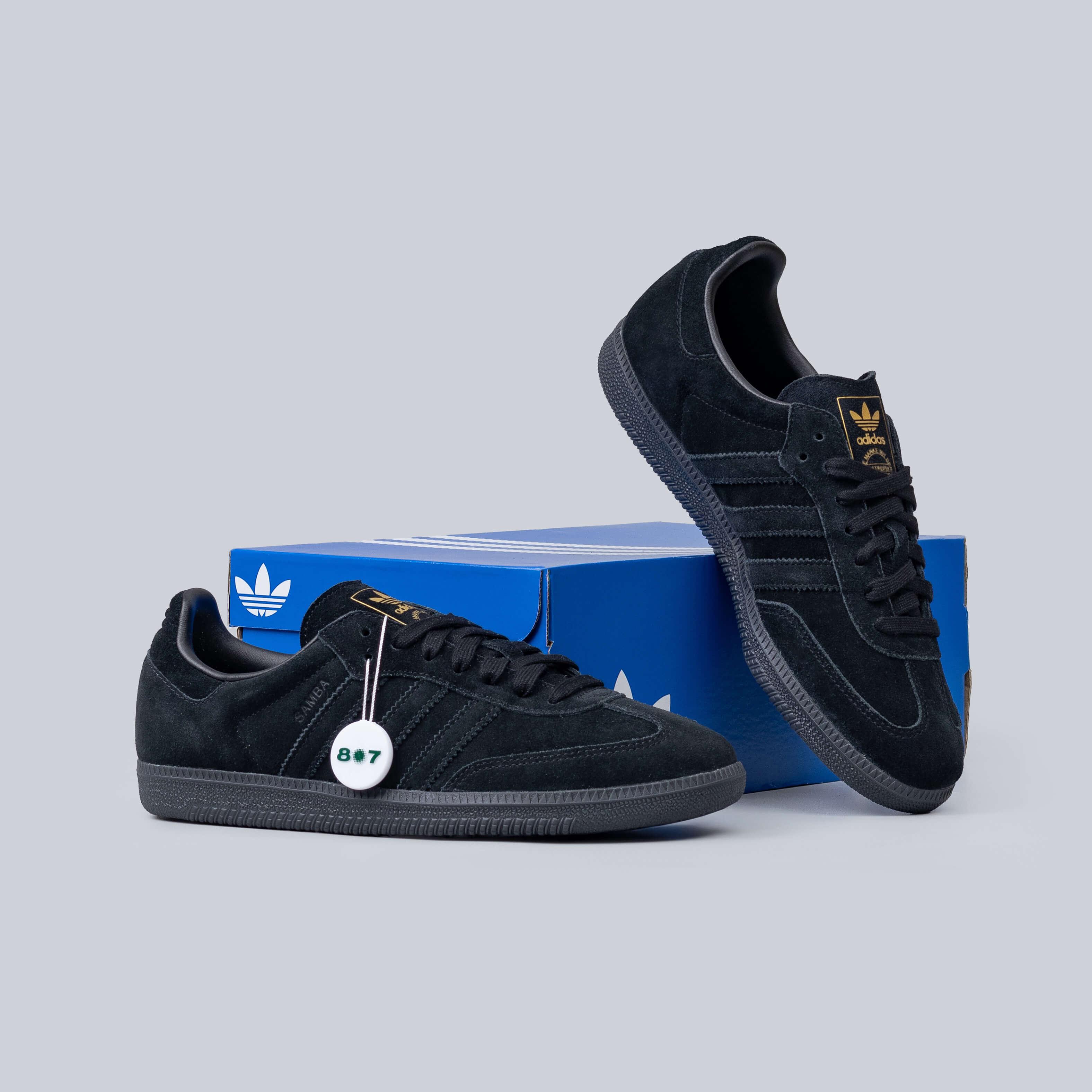 Adidas Samba OG Core Black Grey Three Gold Metallic