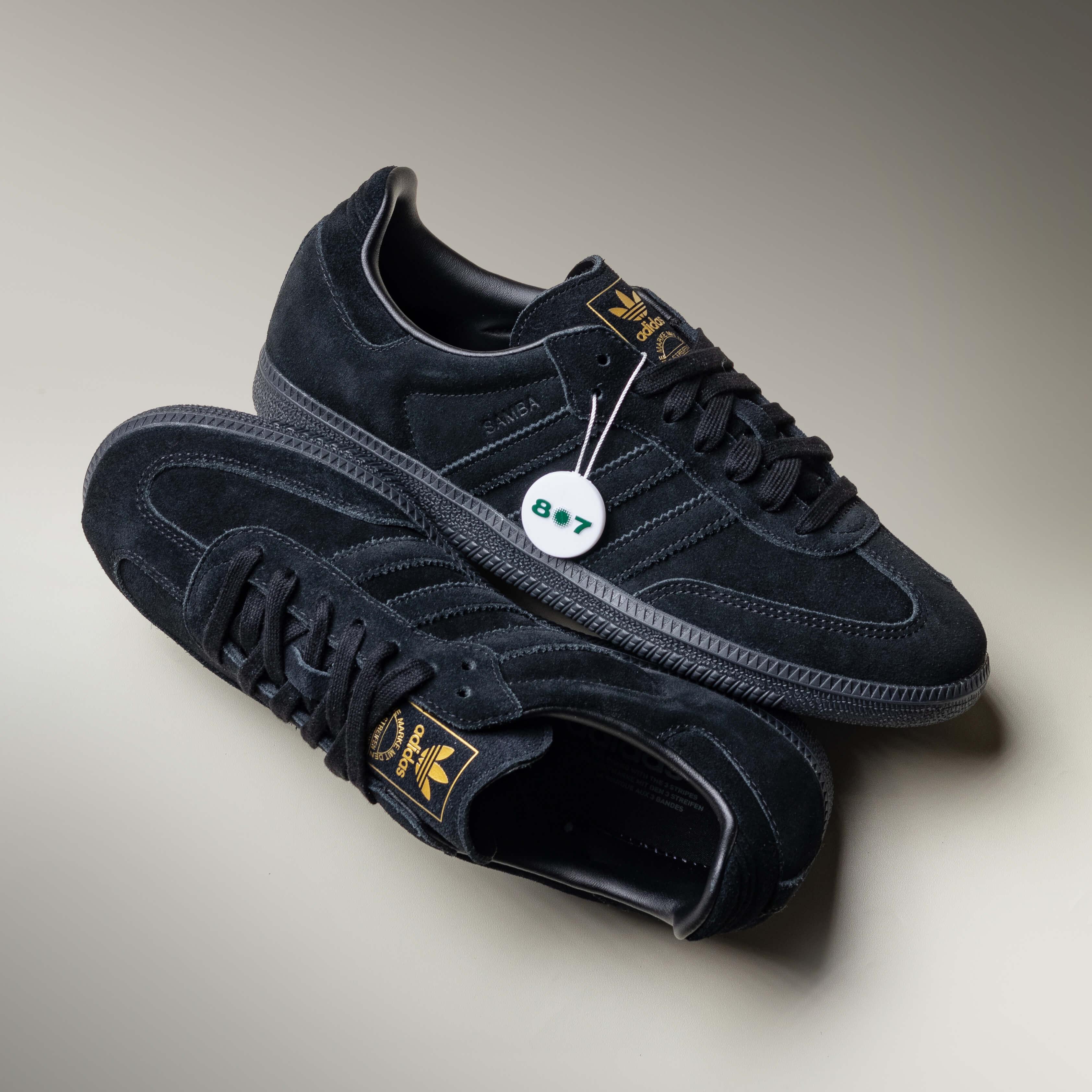 Adidas Samba OG Core Black Grey Three Gold Metallic