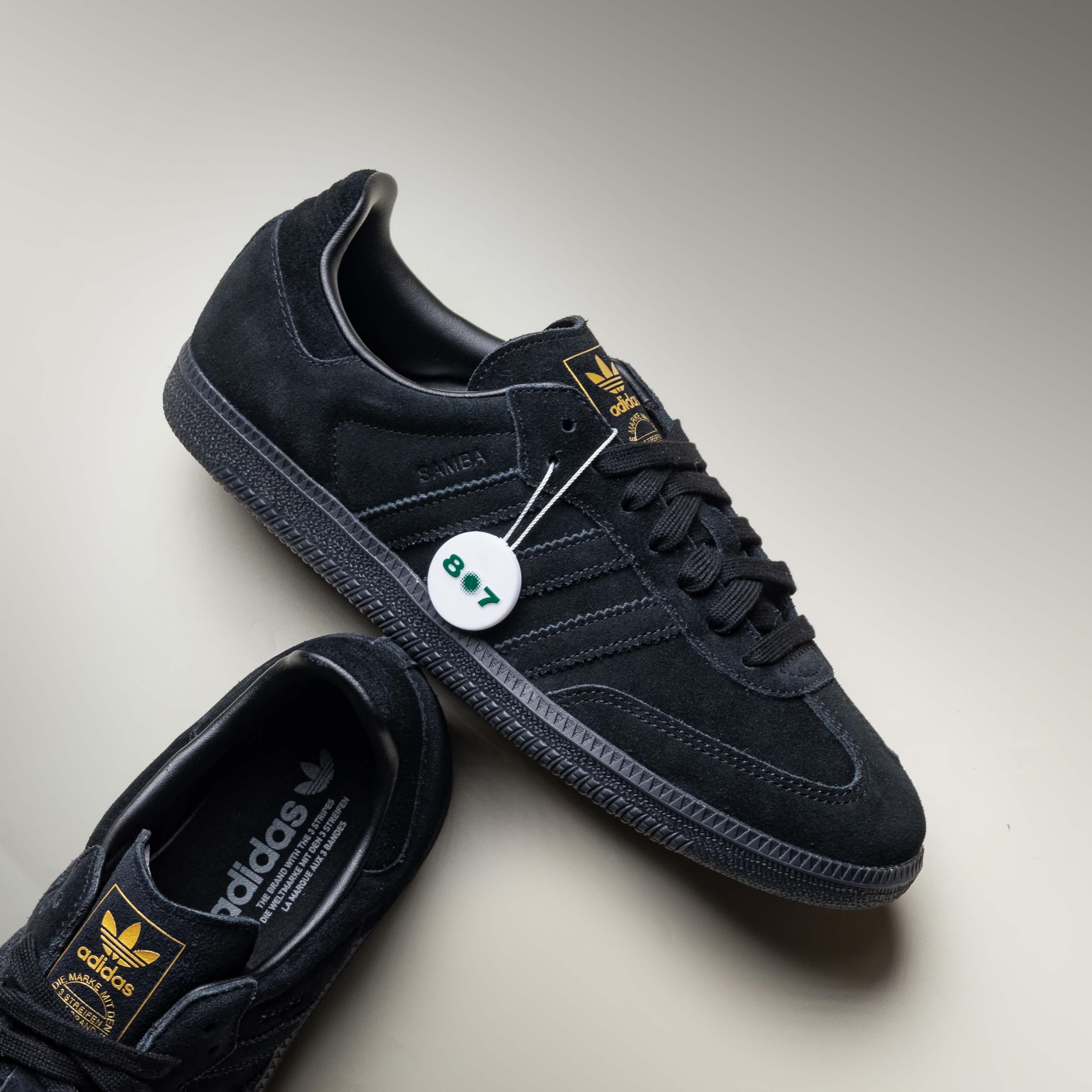 Adidas Samba OG Core Black Grey Three Gold Metallic