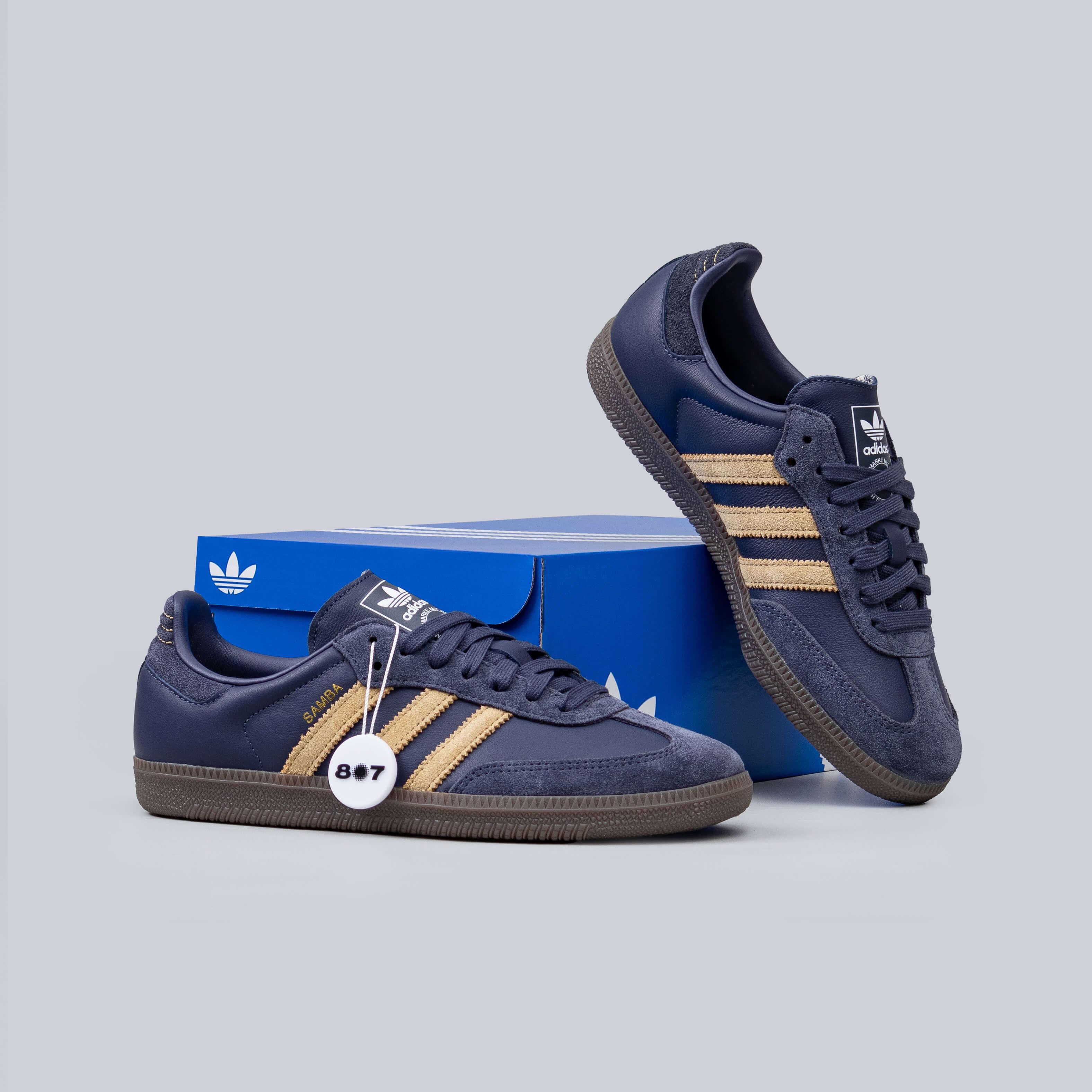 Adidas Samba OG Shadow Navy Golden Beige
