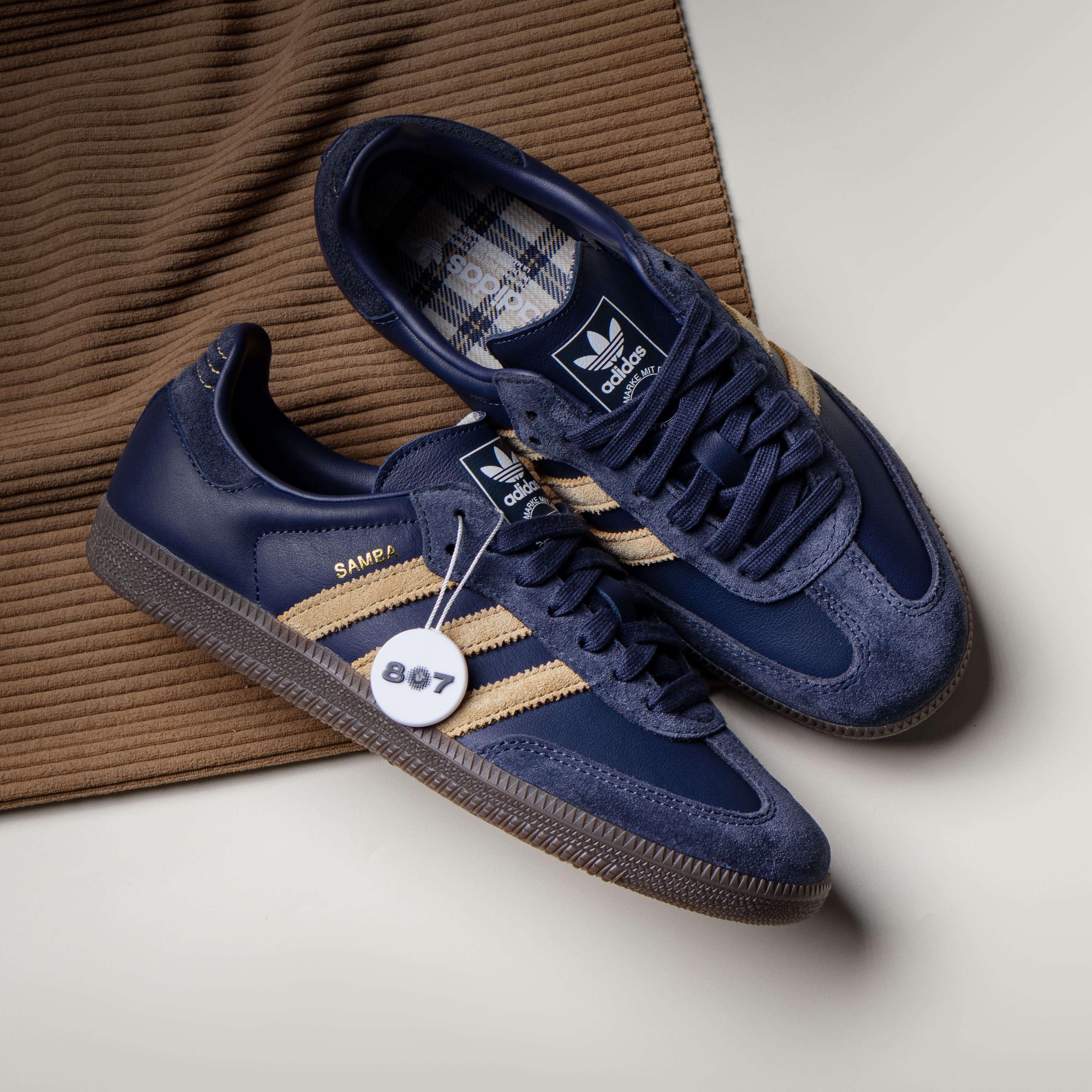 Adidas Samba OG Shadow Navy Golden Beige
