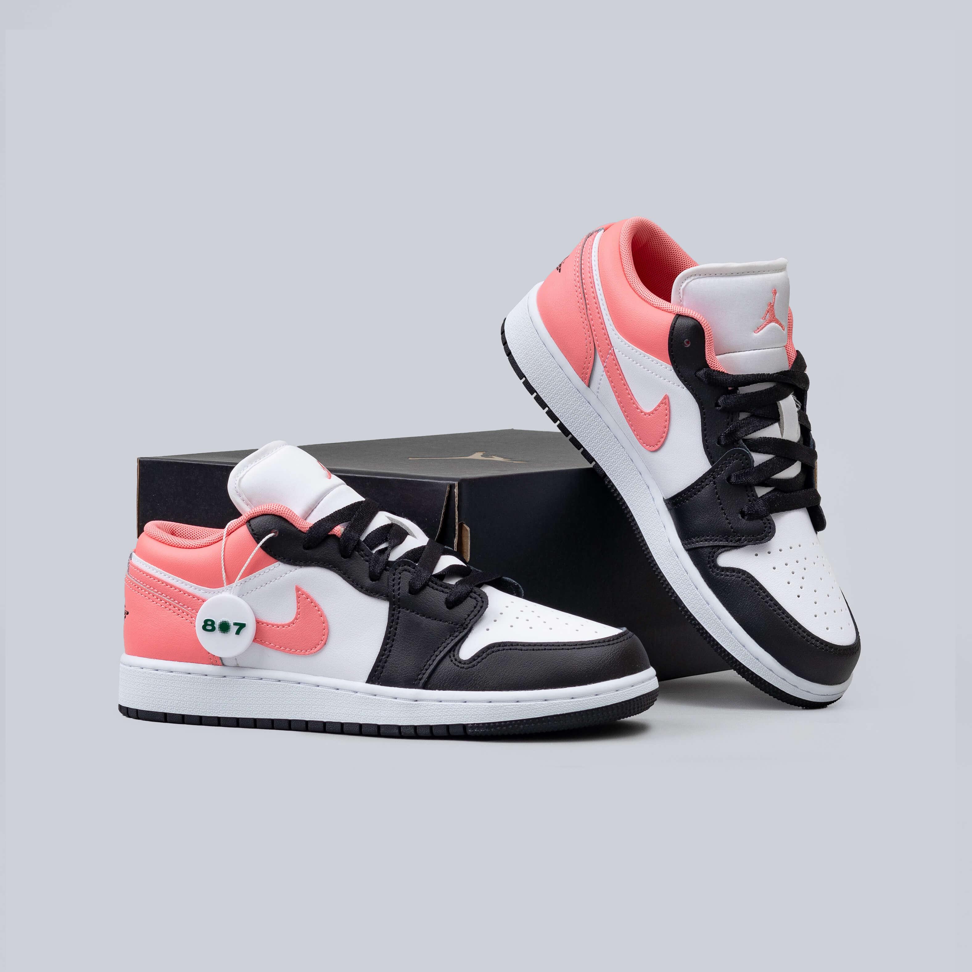 Air Jordan 1 Low Black Pink Gaze GS Women