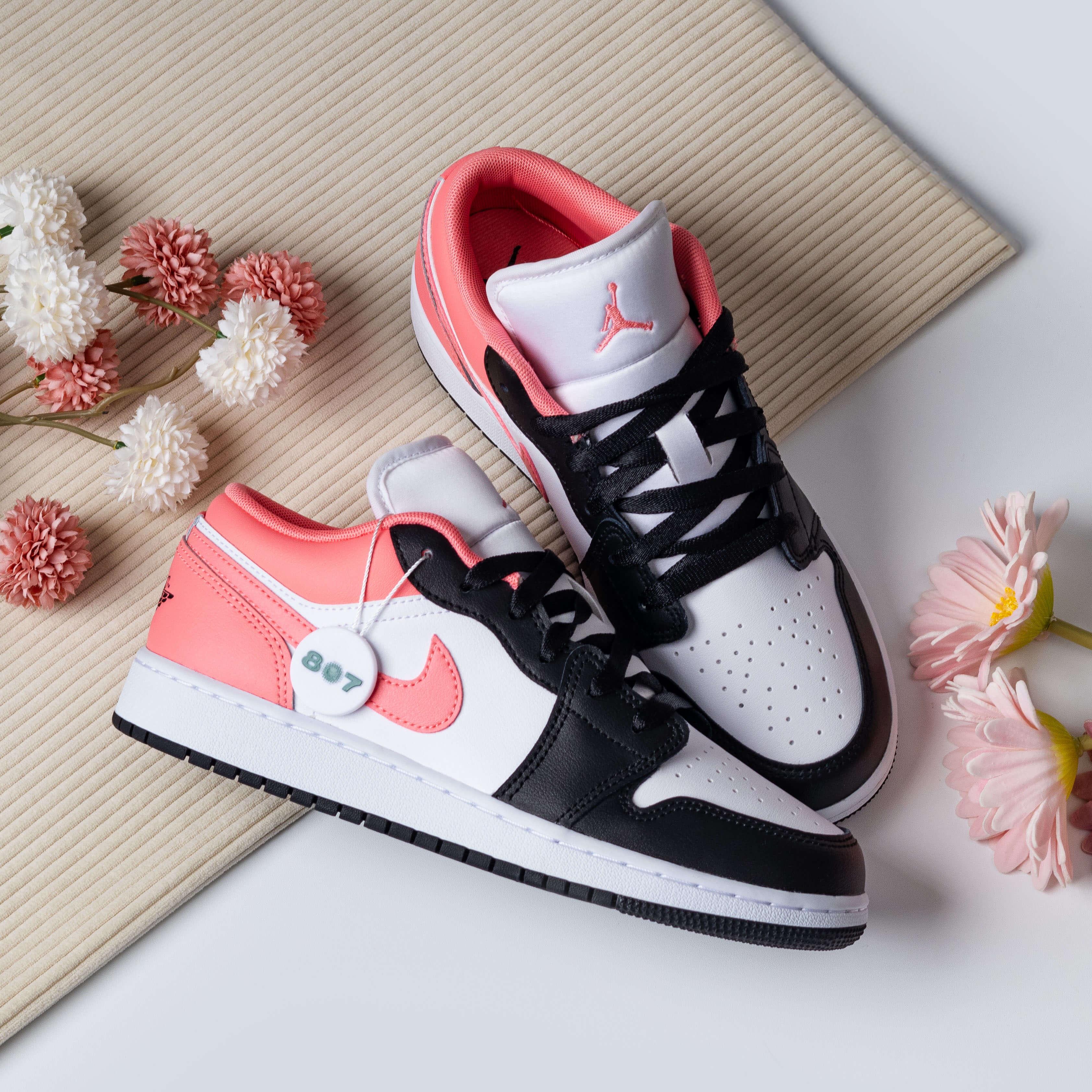 Air Jordan 1 Low Black Pink Gaze GS Women