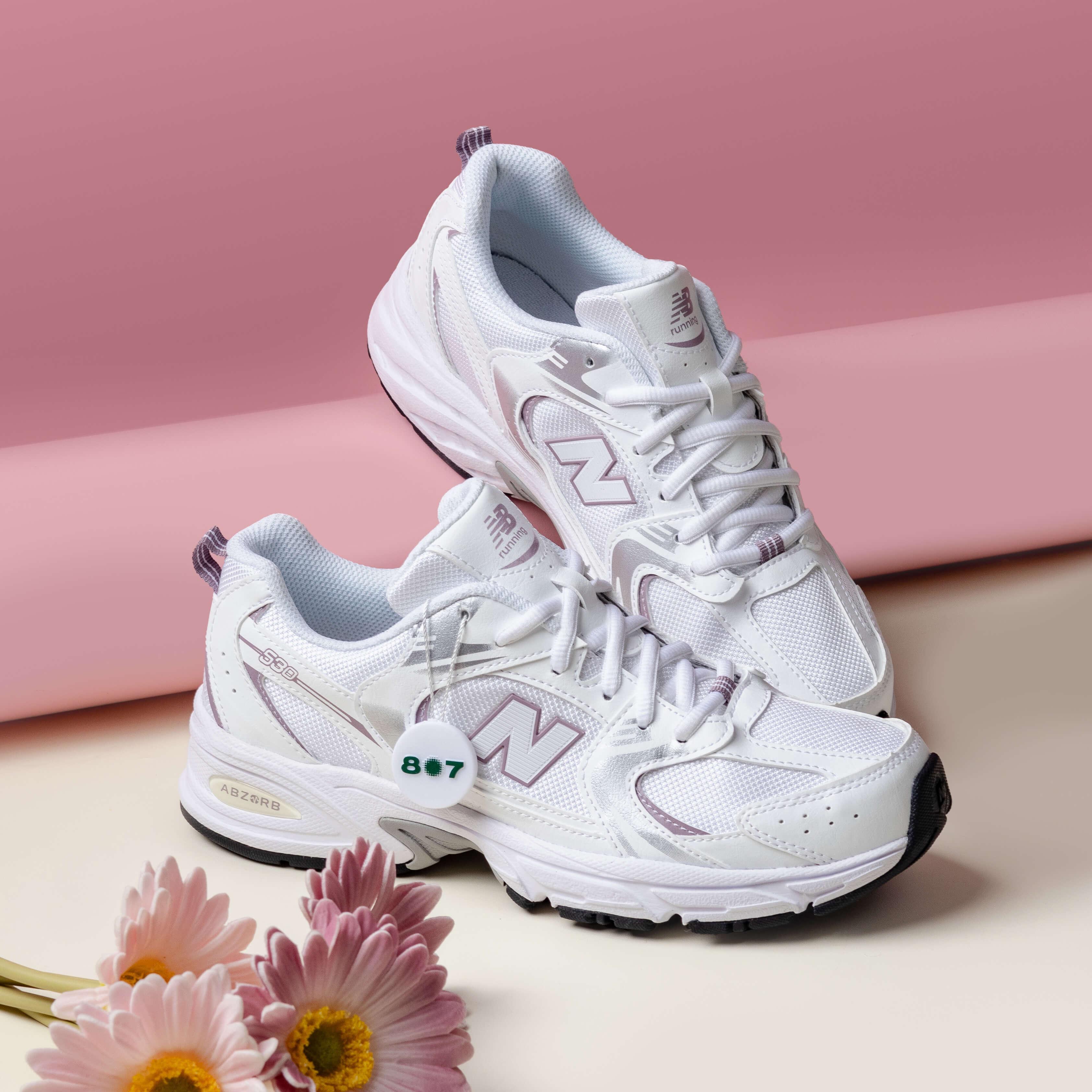 New Balance 530 White Pink Mauve GS Women