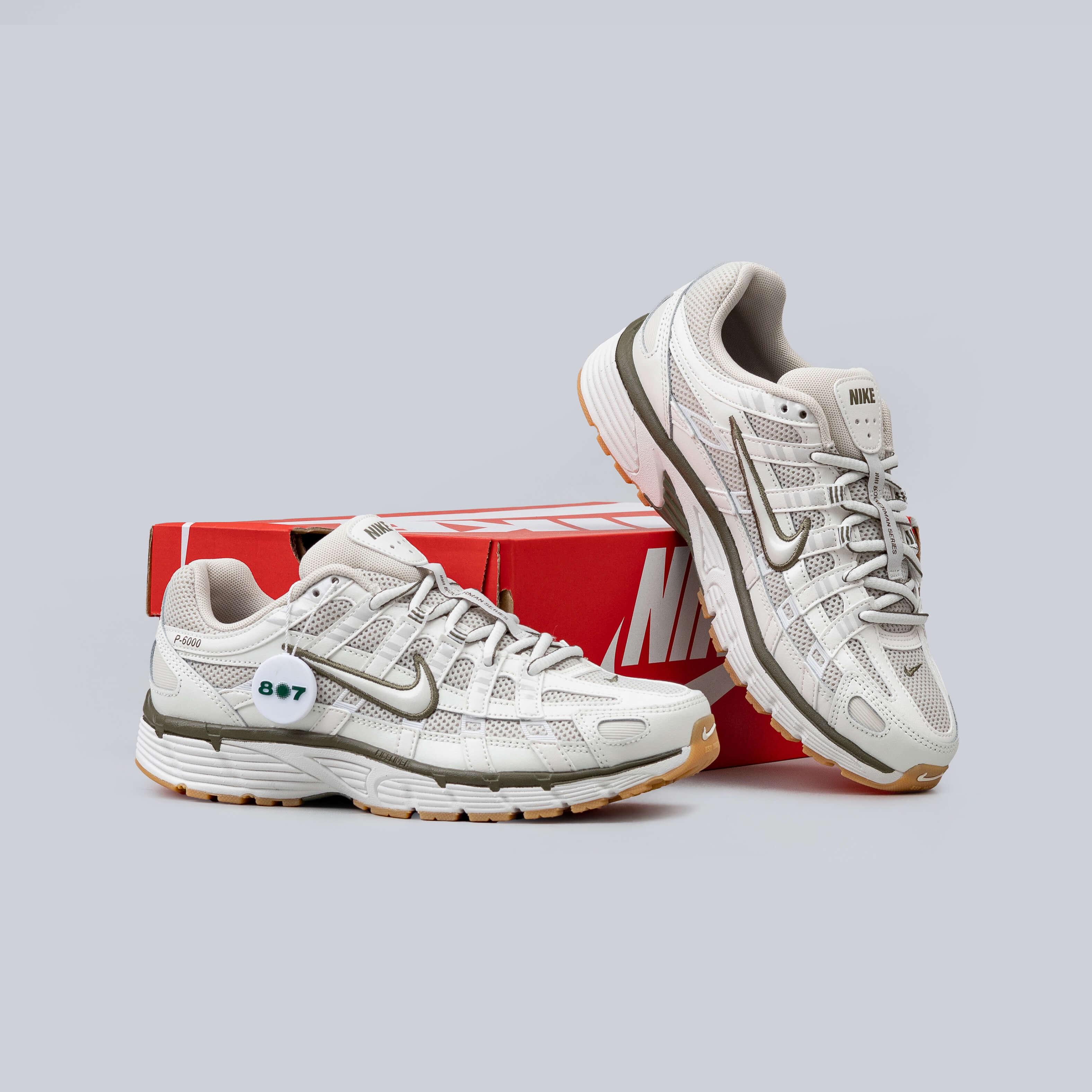 Nike P6000 Light Bone Medium Olive Gum