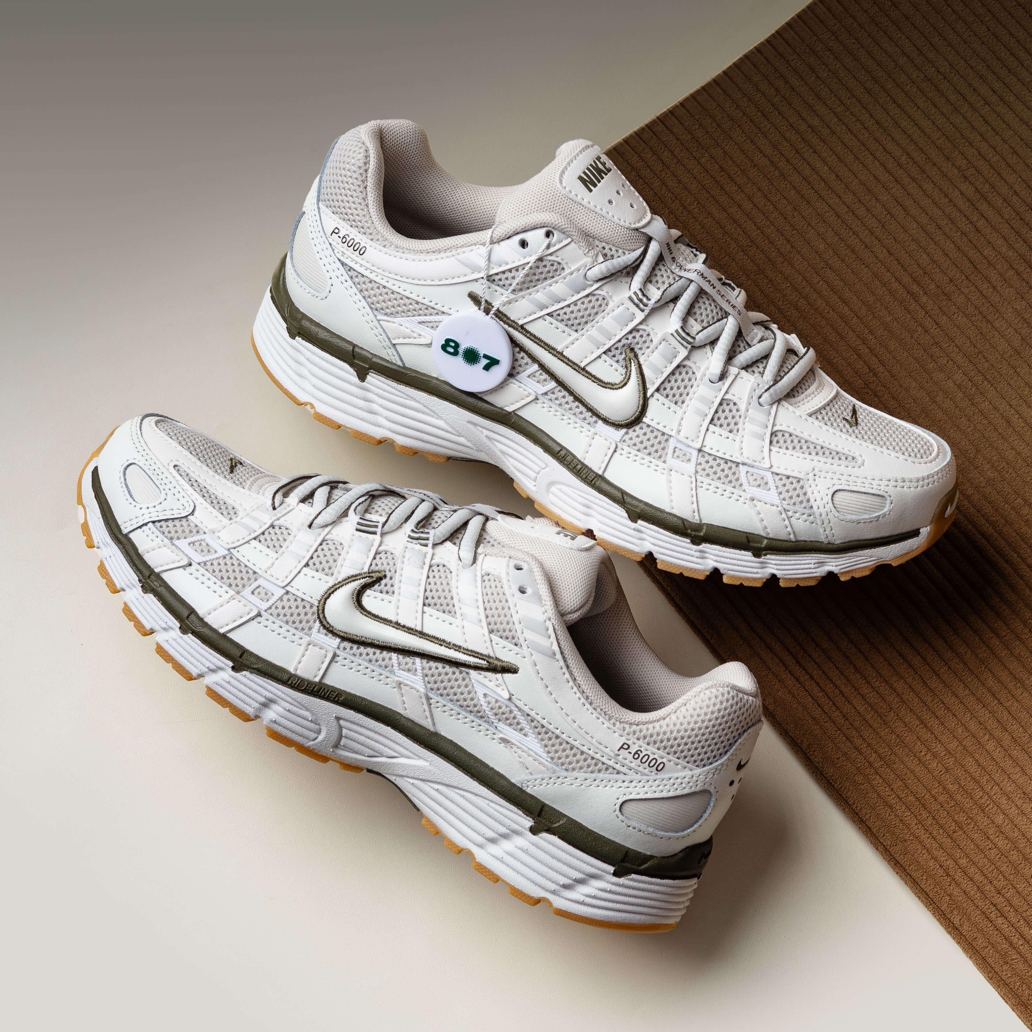 Nike P6000 Light Bone Medium Olive Gum