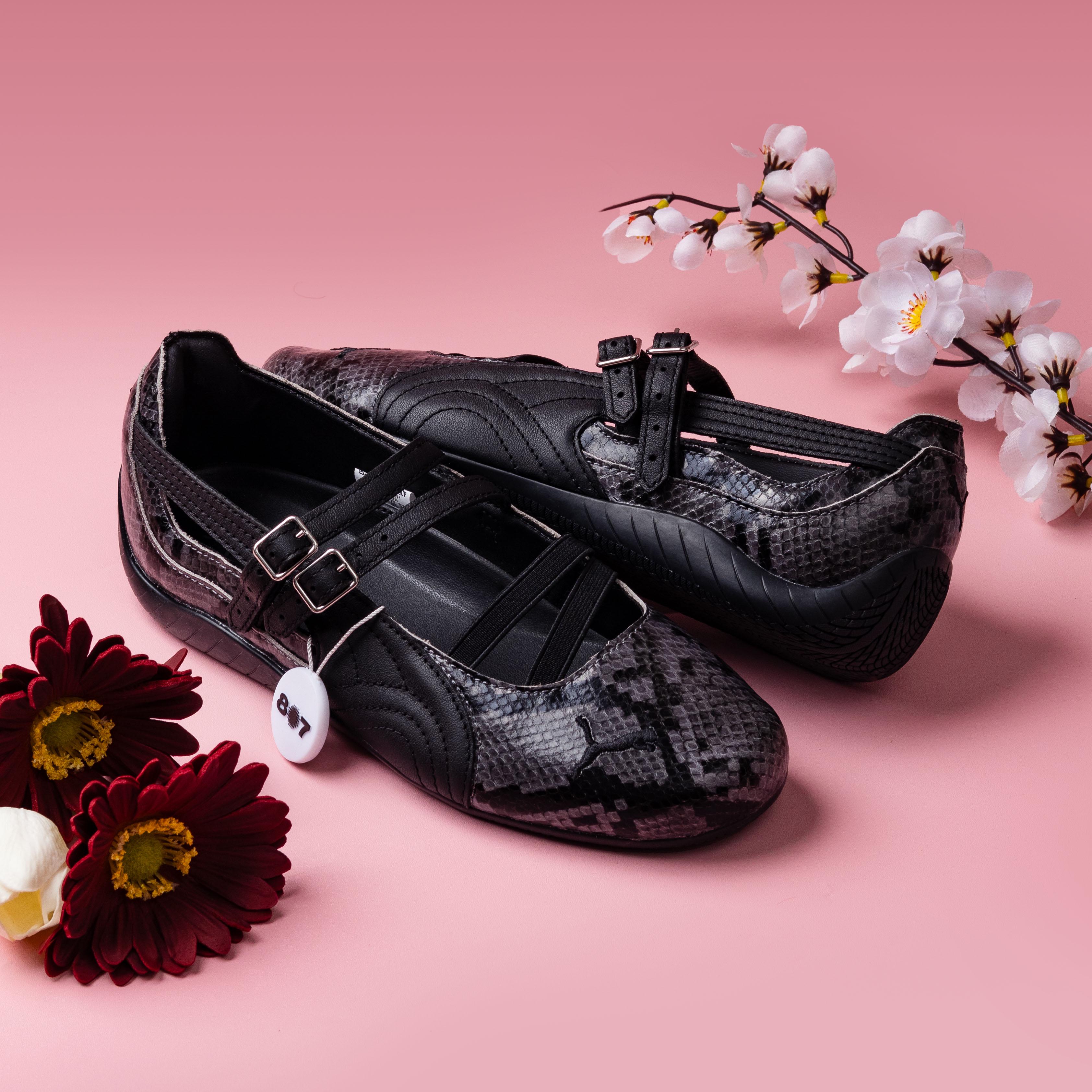 Puma Speedcat Ballet Snakeskin Cool Dark Gray Black