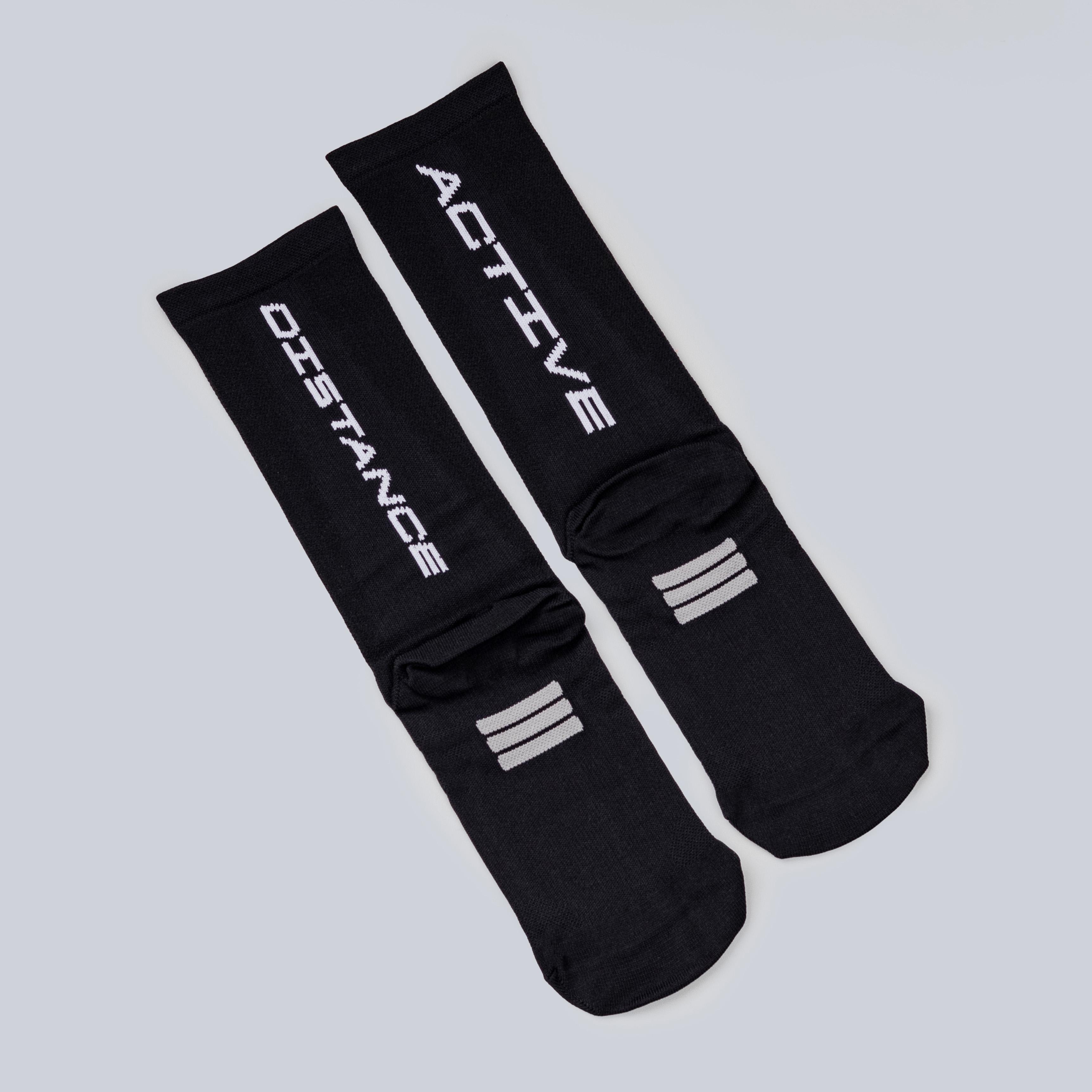 807 Identity Pace Black Running Sock 