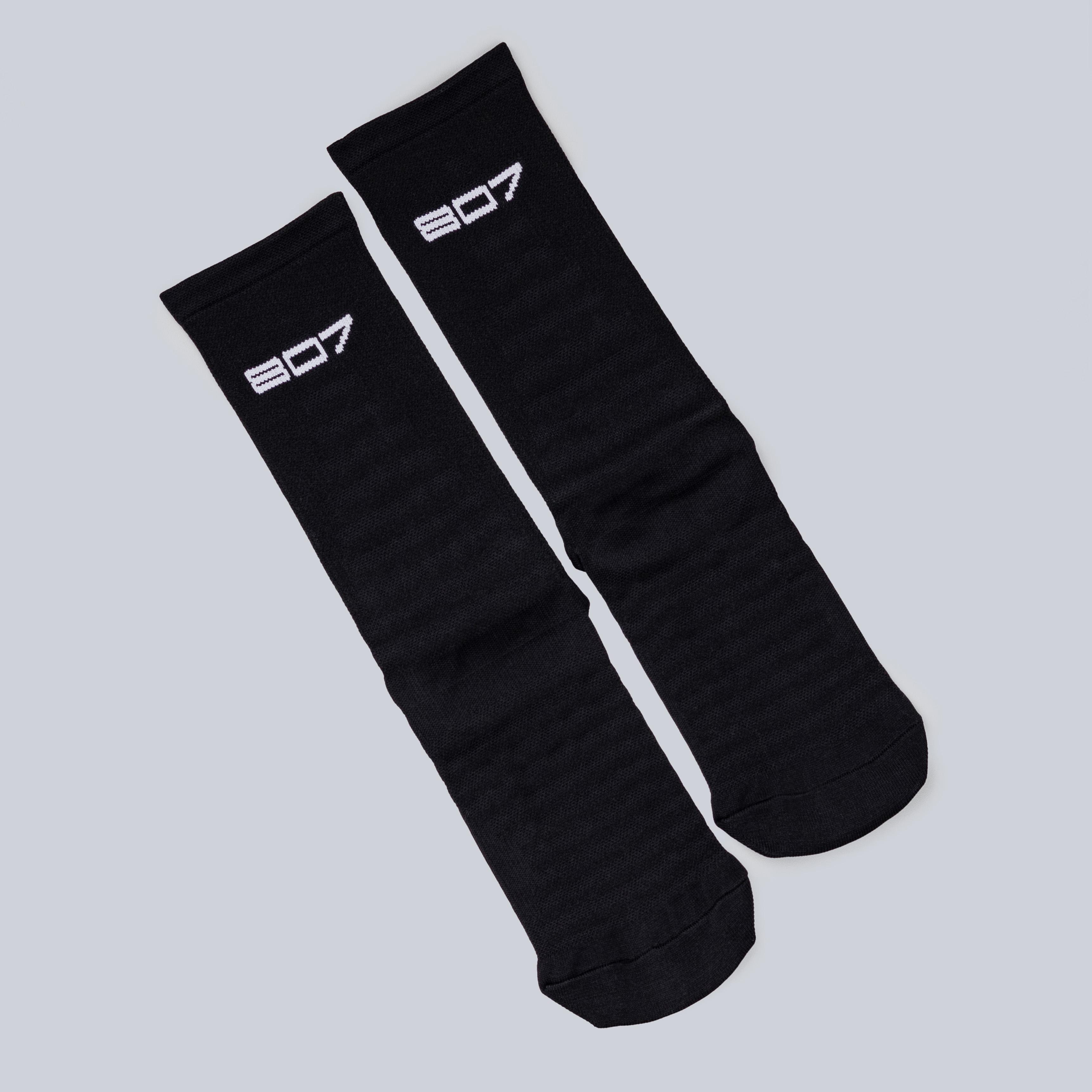 807 Identity Pace Black Running Sock 