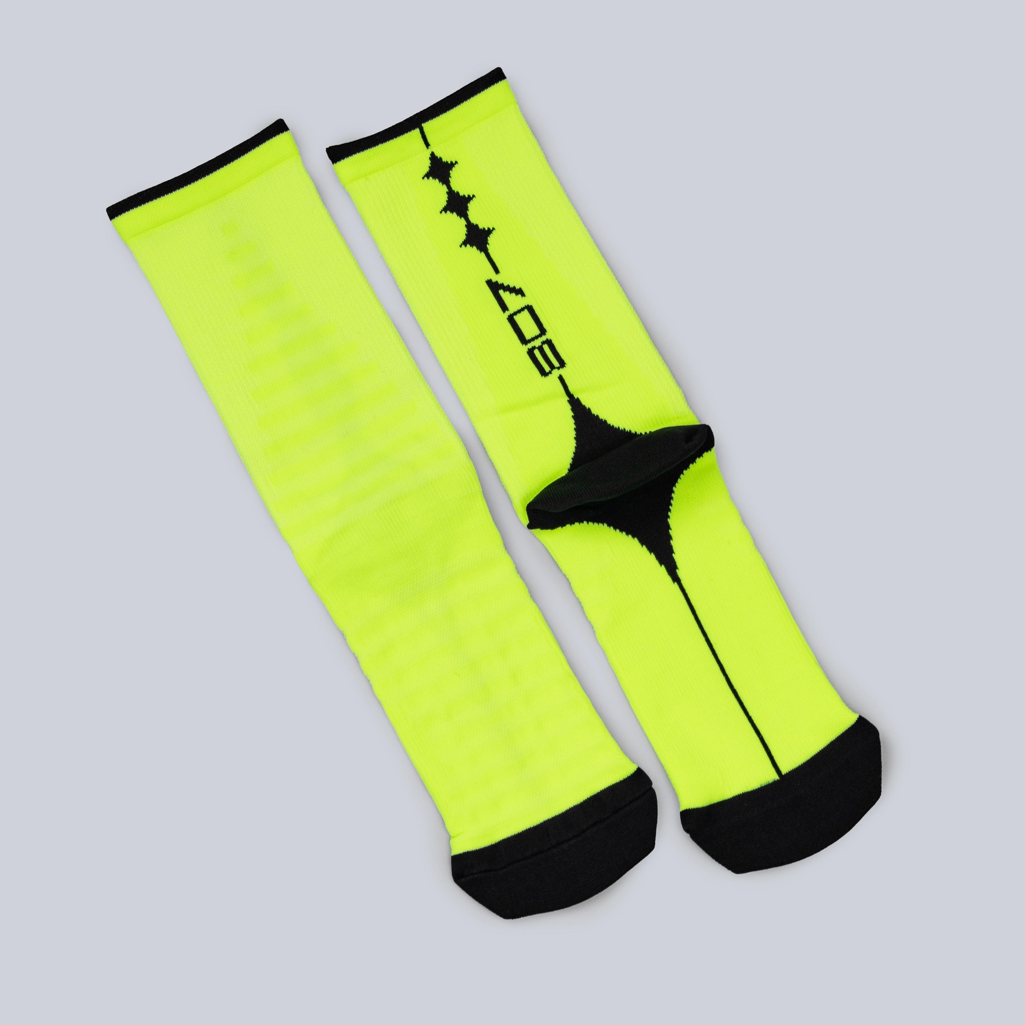 807 Identity Pace Neon Running Sock 