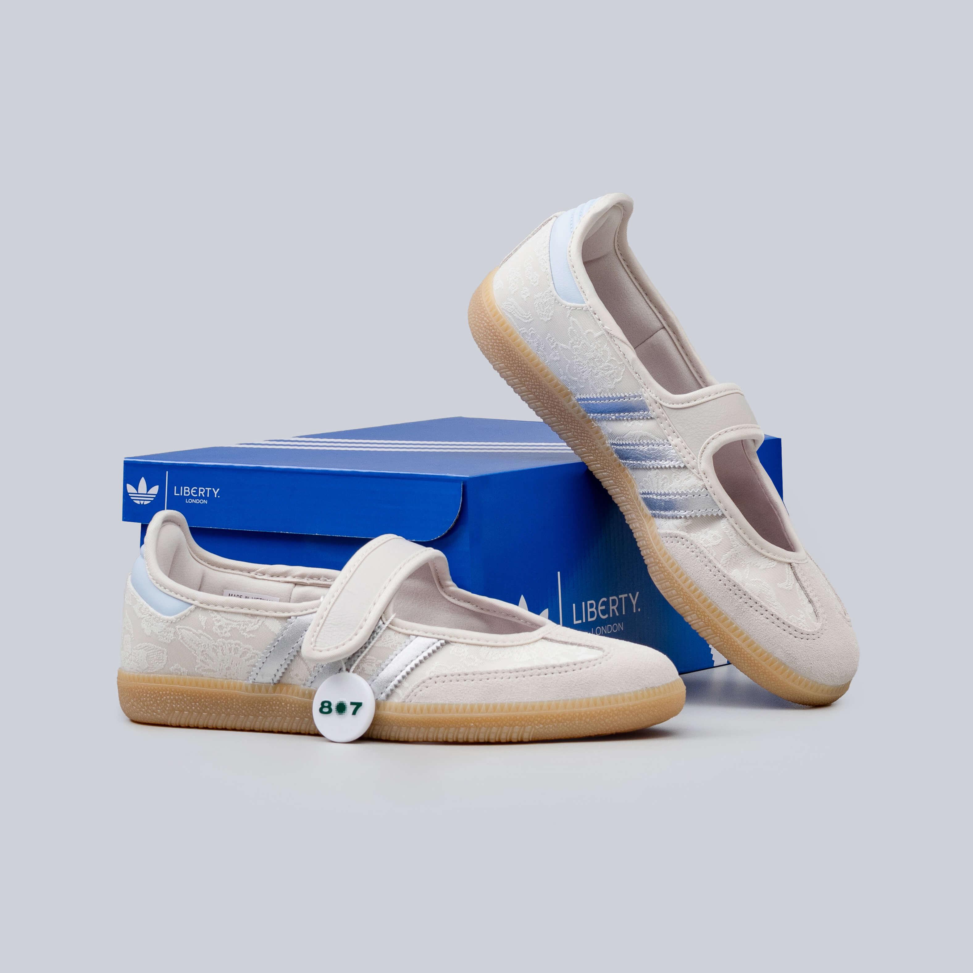 Adidas Samba Jane Liberty London Chalk Pearl Silver