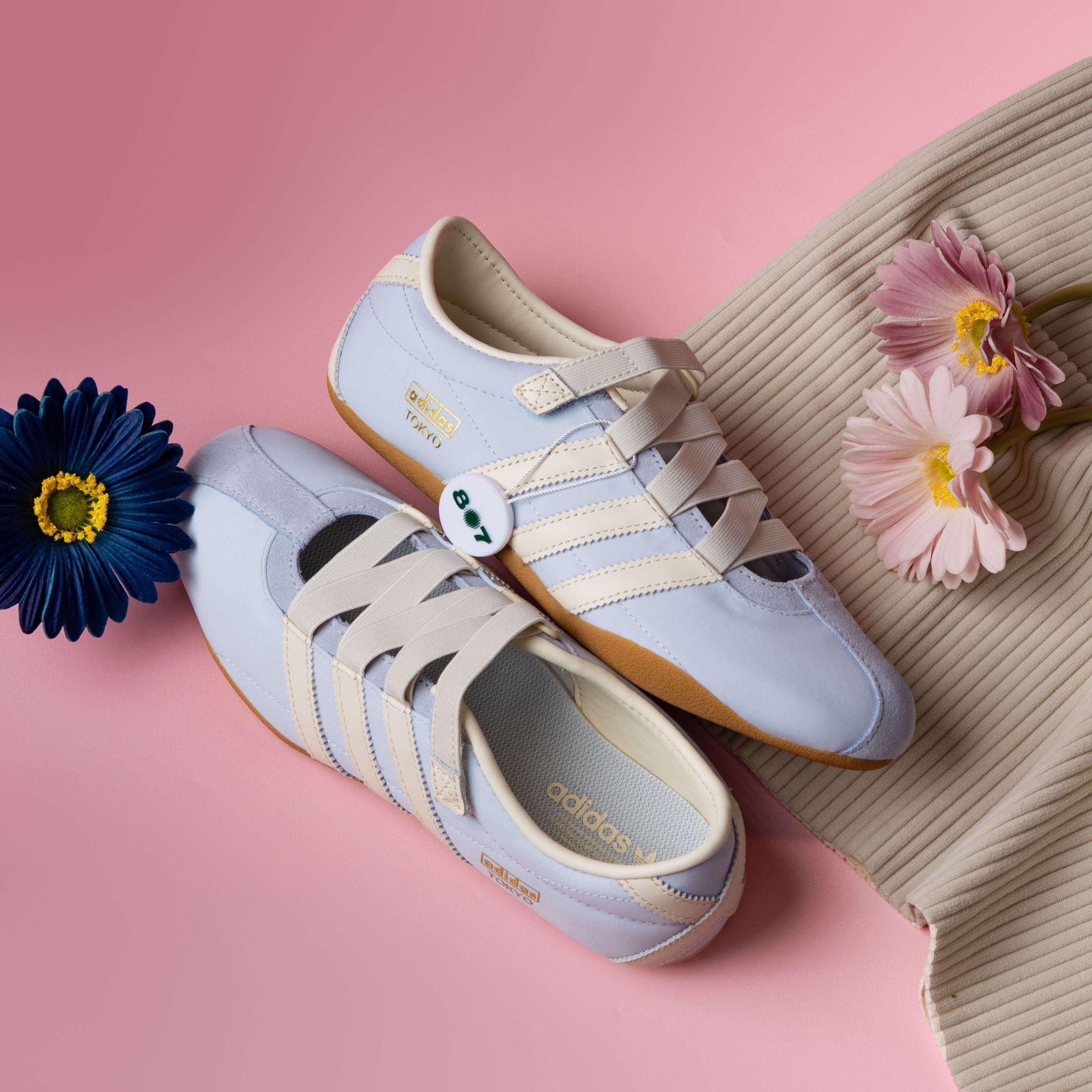 Adidas Tokyo Mary Jane Crystal Sky Cream White