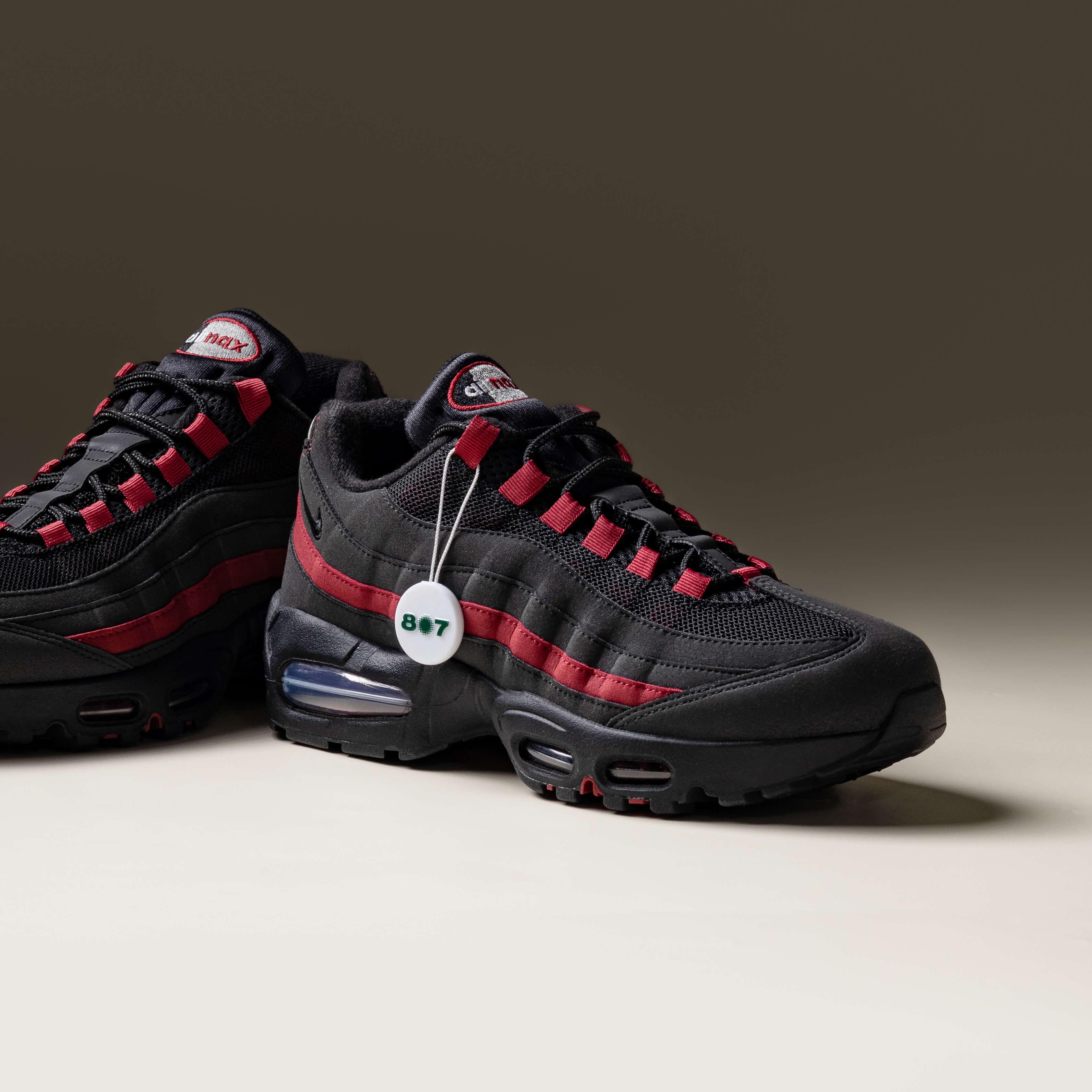 Air Max 95 OG Big Bubble Black Crimson Grey 