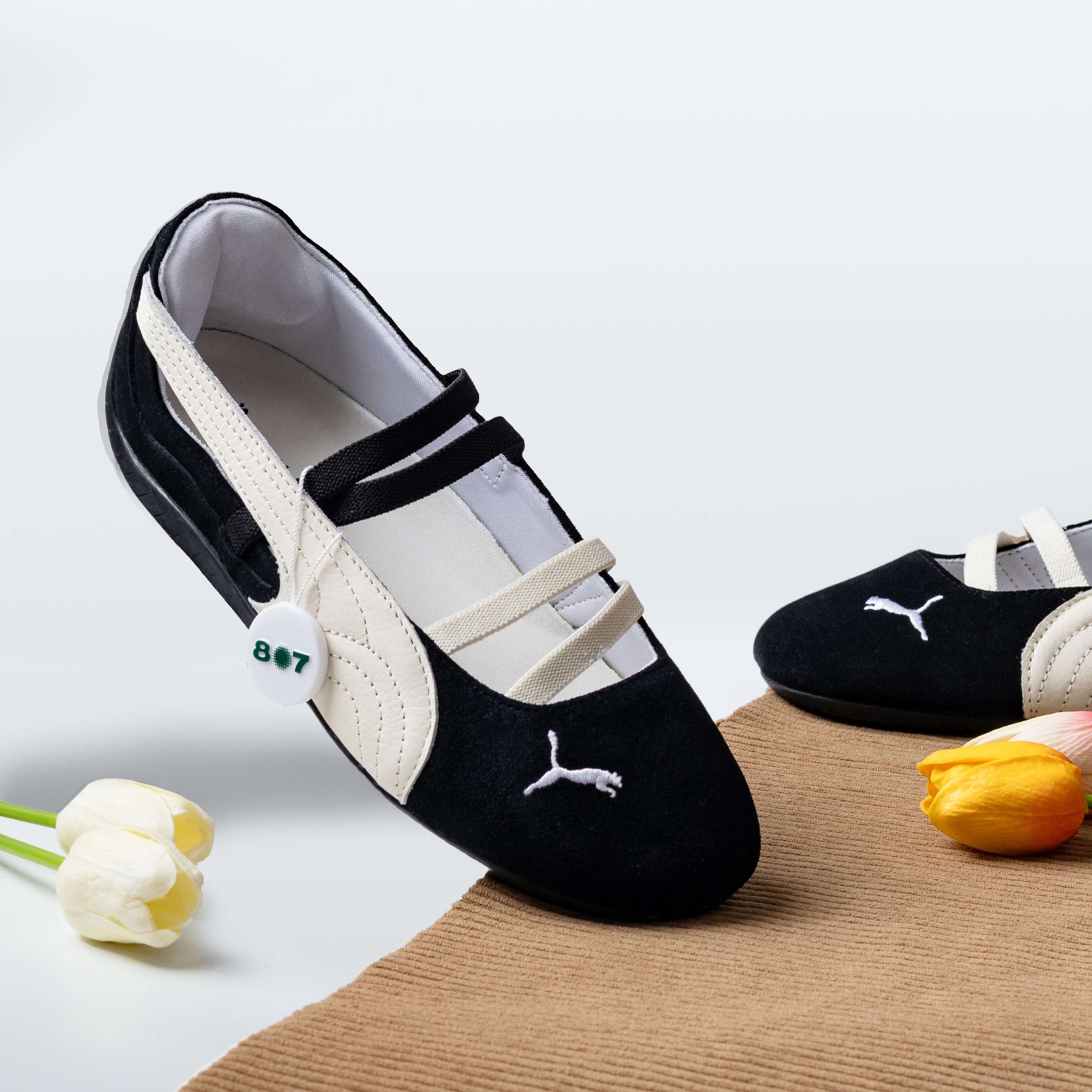 Puma Speedcat Ballet Black White Suede Leather 