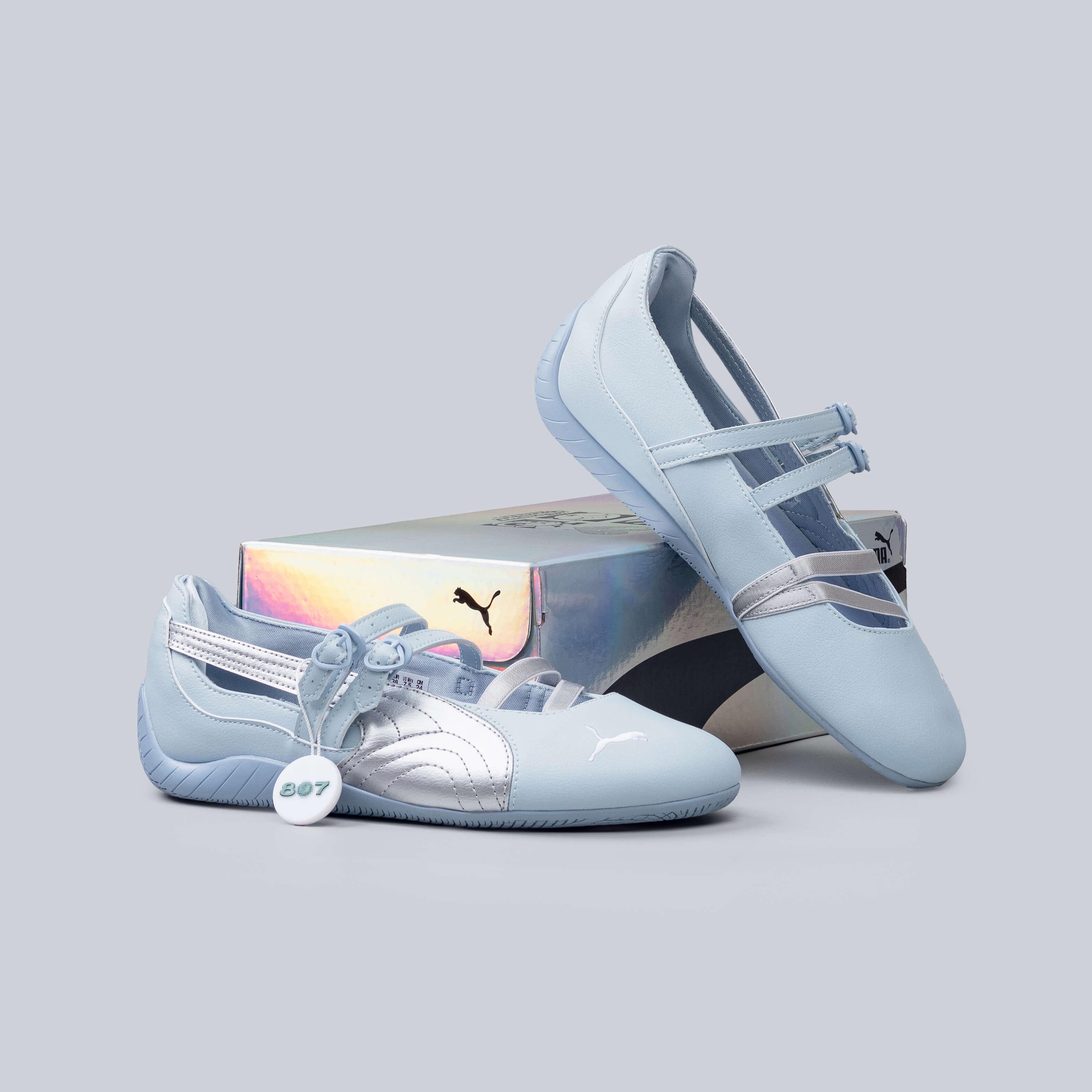 Puma Speedcat Ballet The Powerpuff Girls Silver Blue Wash