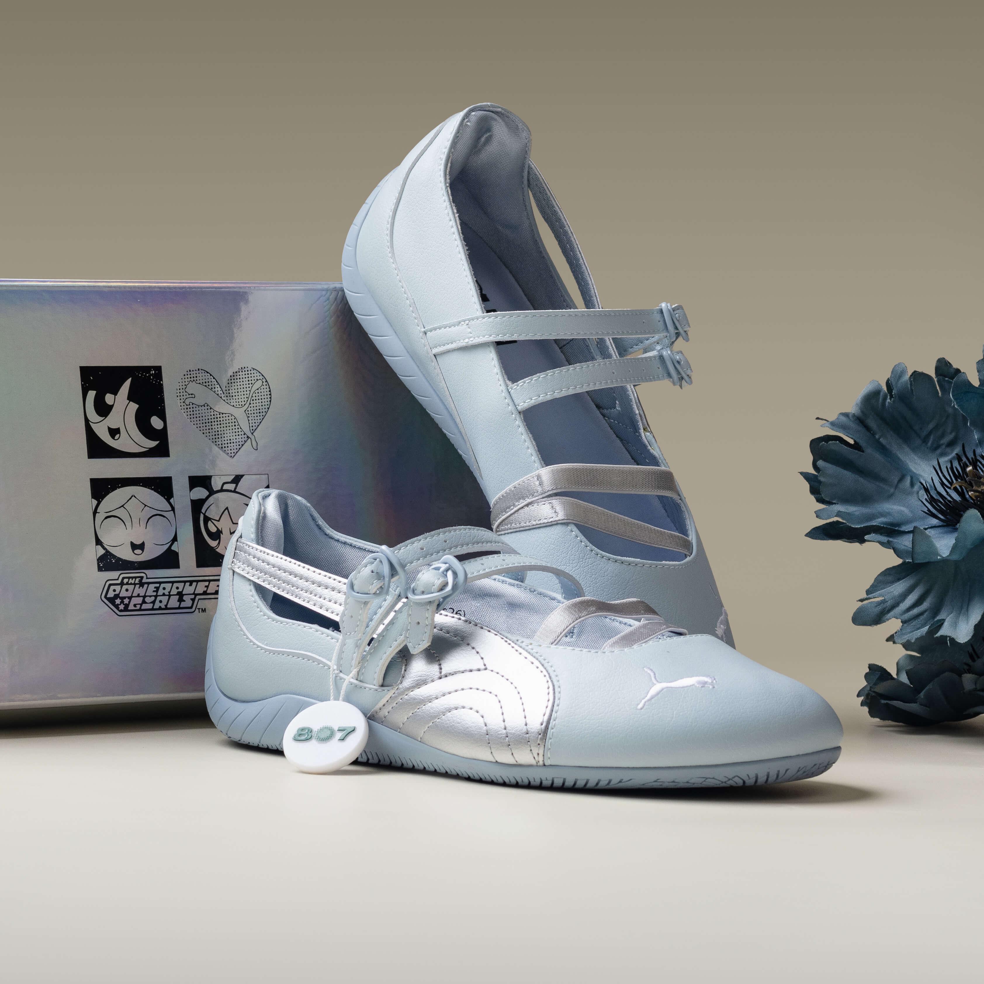 Puma Speedcat Ballet The Powerpuff Girls Silver Blue Wash