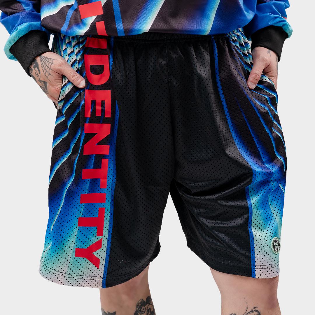 807 Identity Blue Dimension shorts