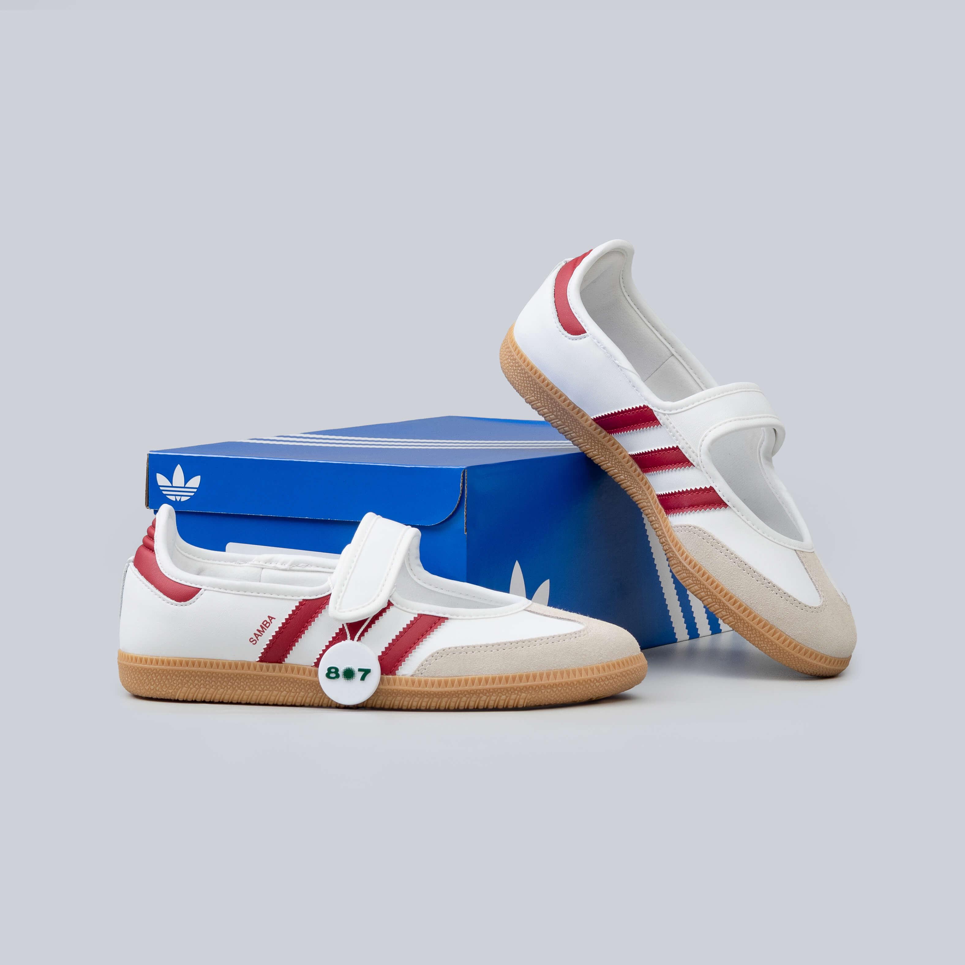 Adidas Samba Jane White Red