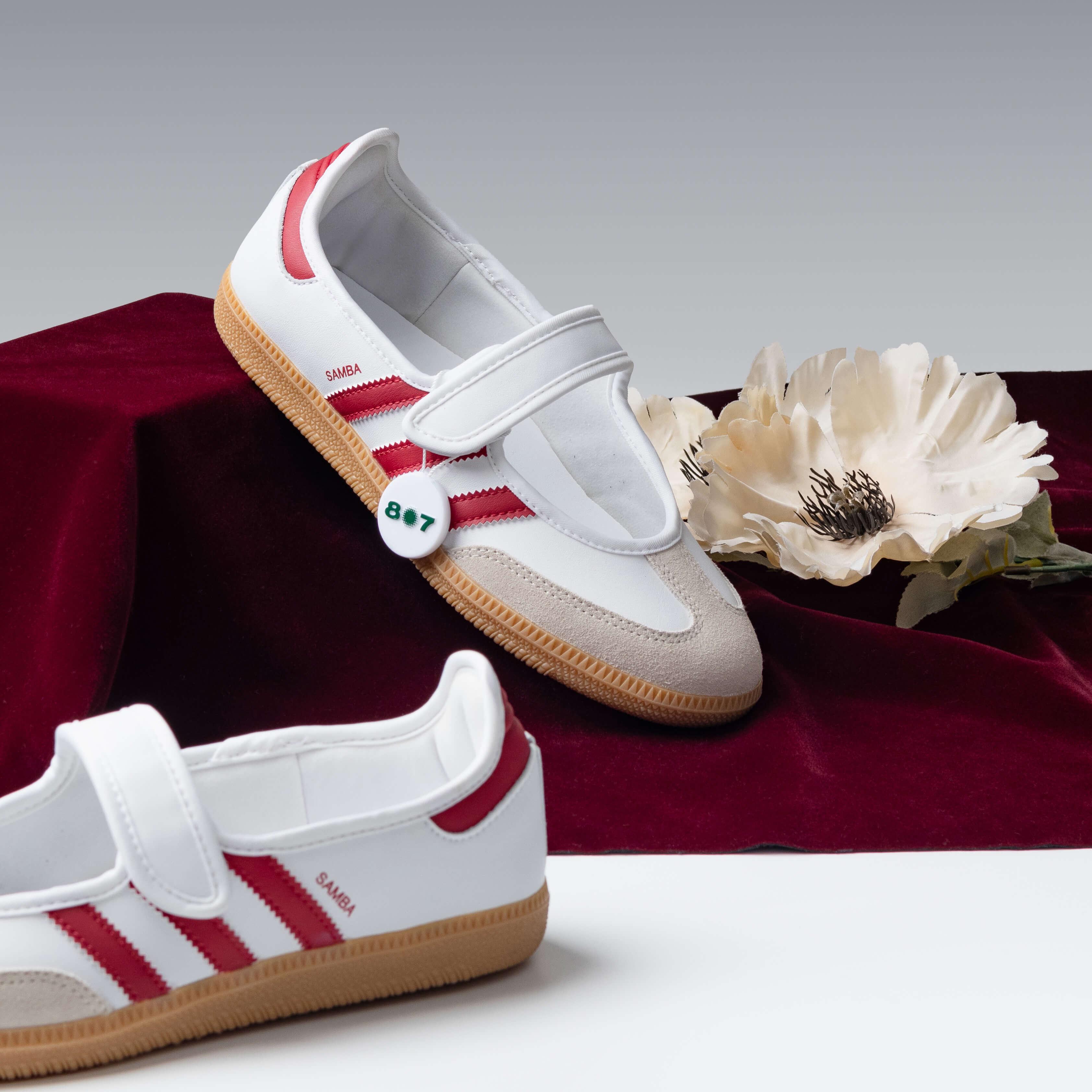 Adidas Samba Jane White Red