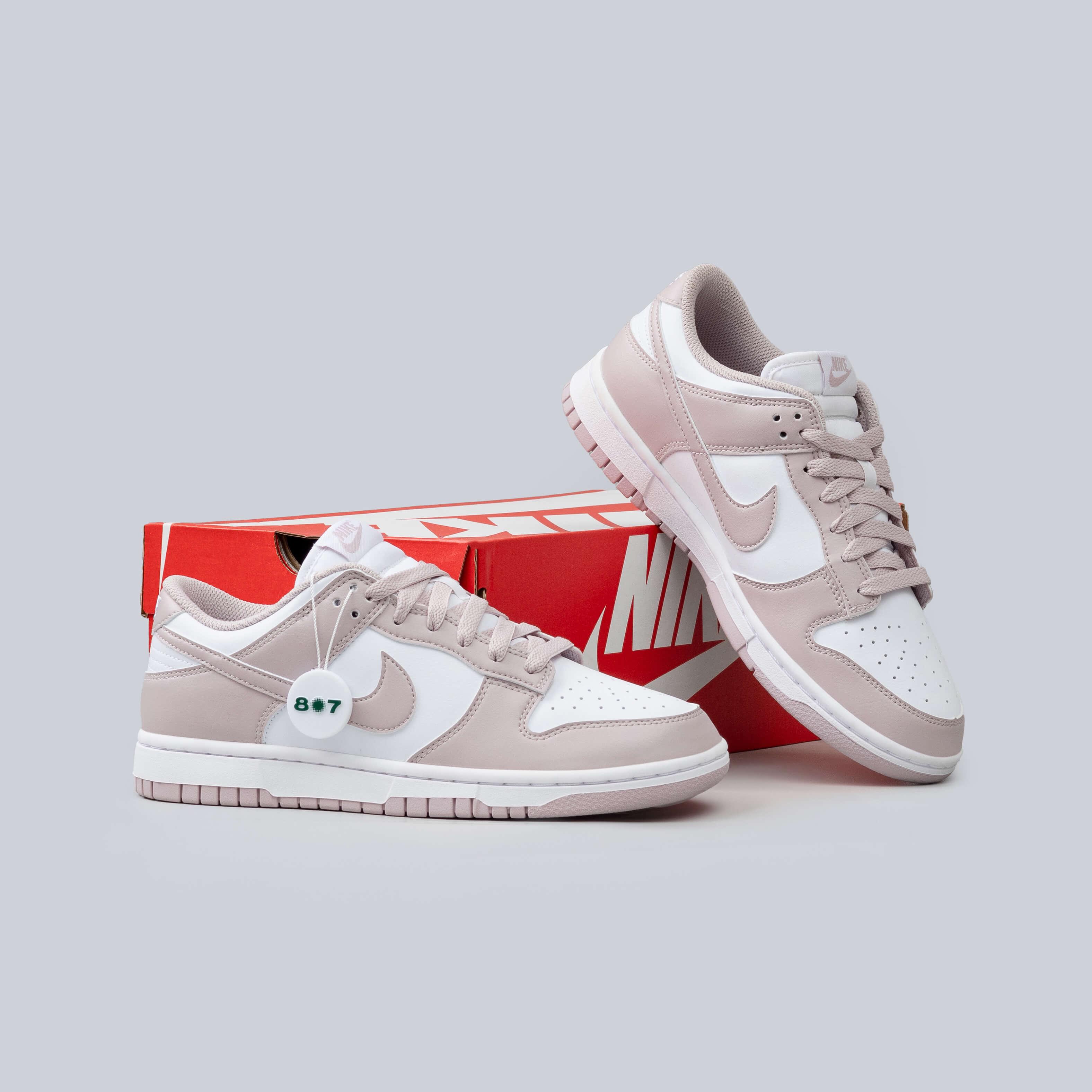Dunk Low White Particle Rose