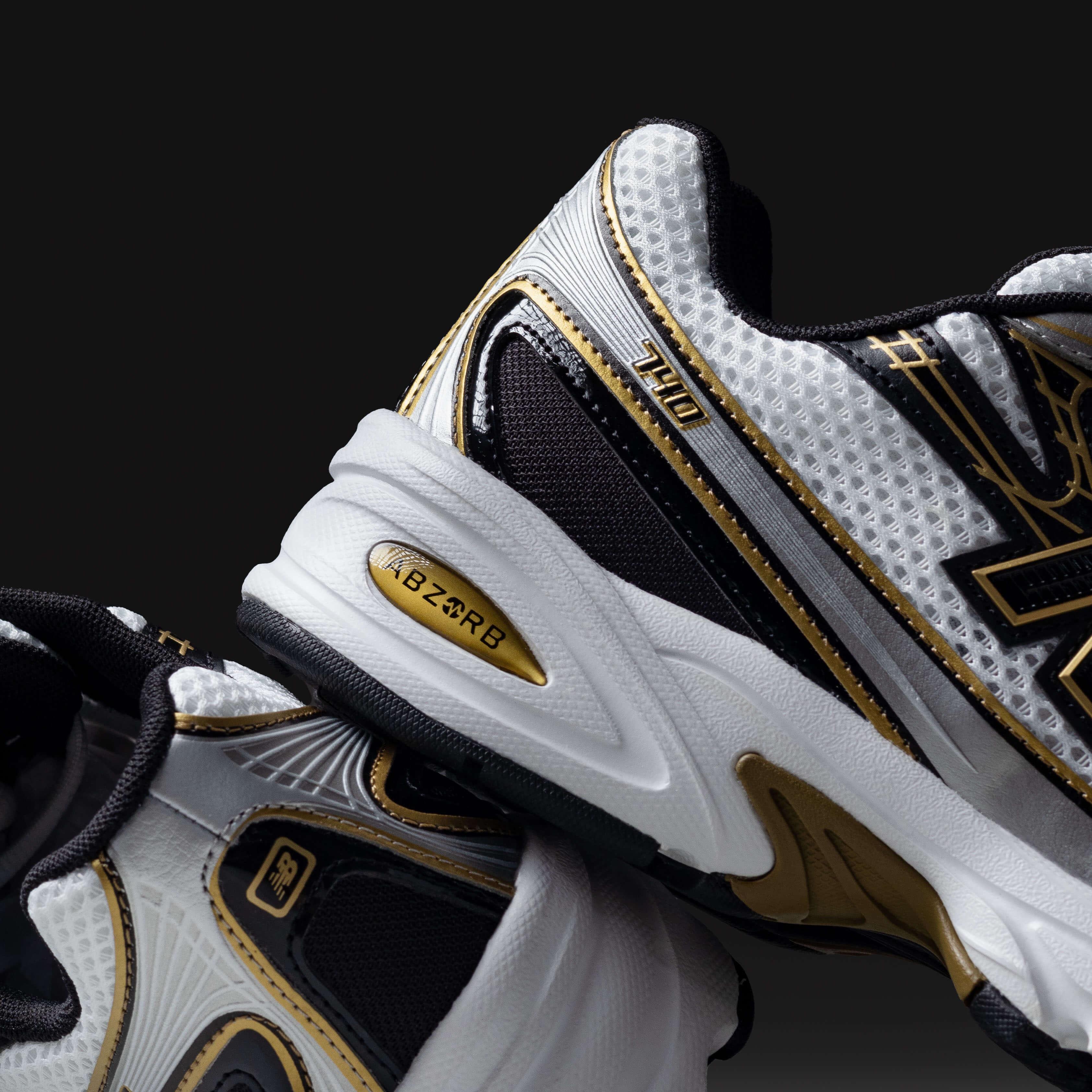 New Balance 740 White Metallic Gold
