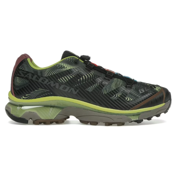 Salomon XT4 OG Rave at Dawn Black Dark Citron