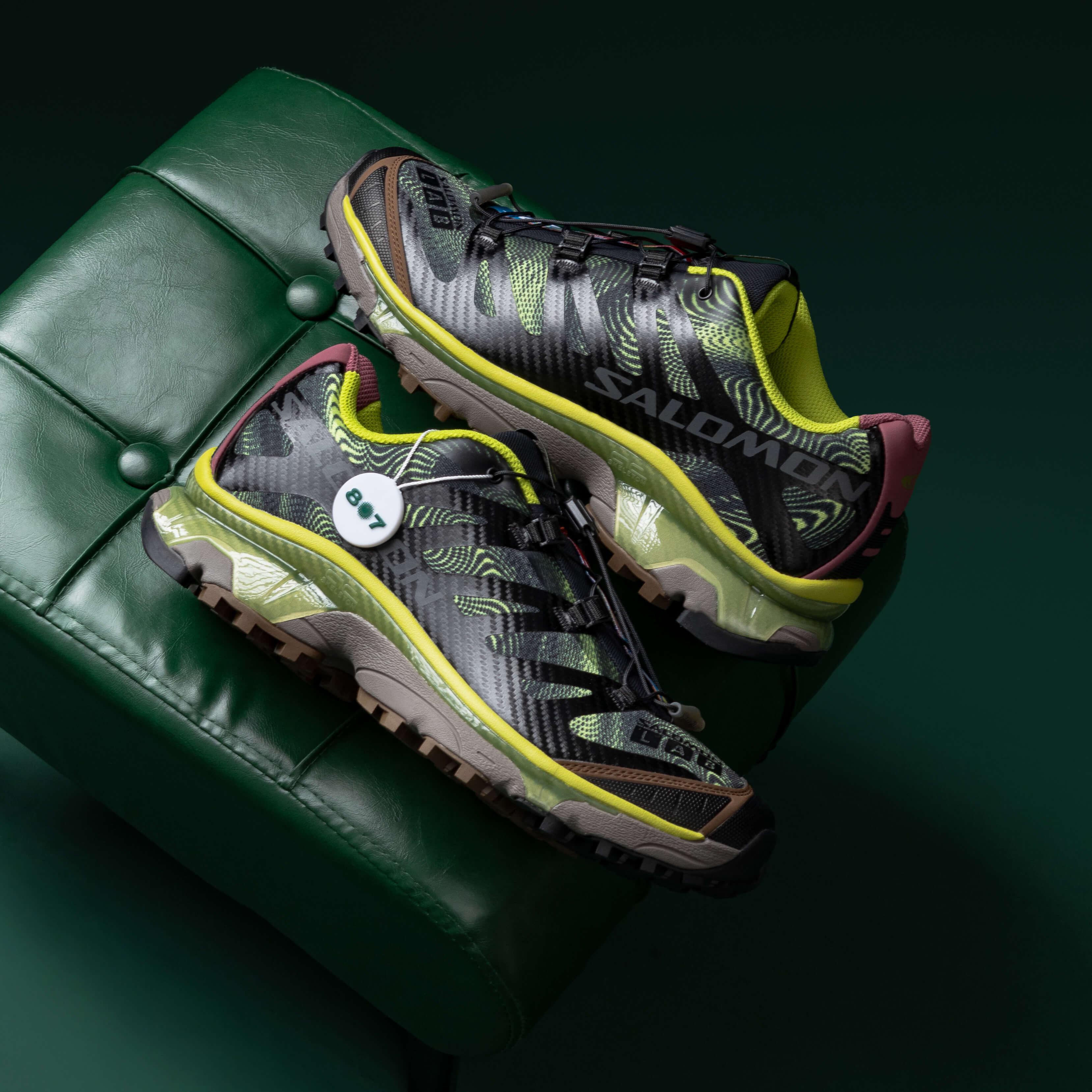 Salomon XT4 OG Rave at Dawn Black Dark Citron