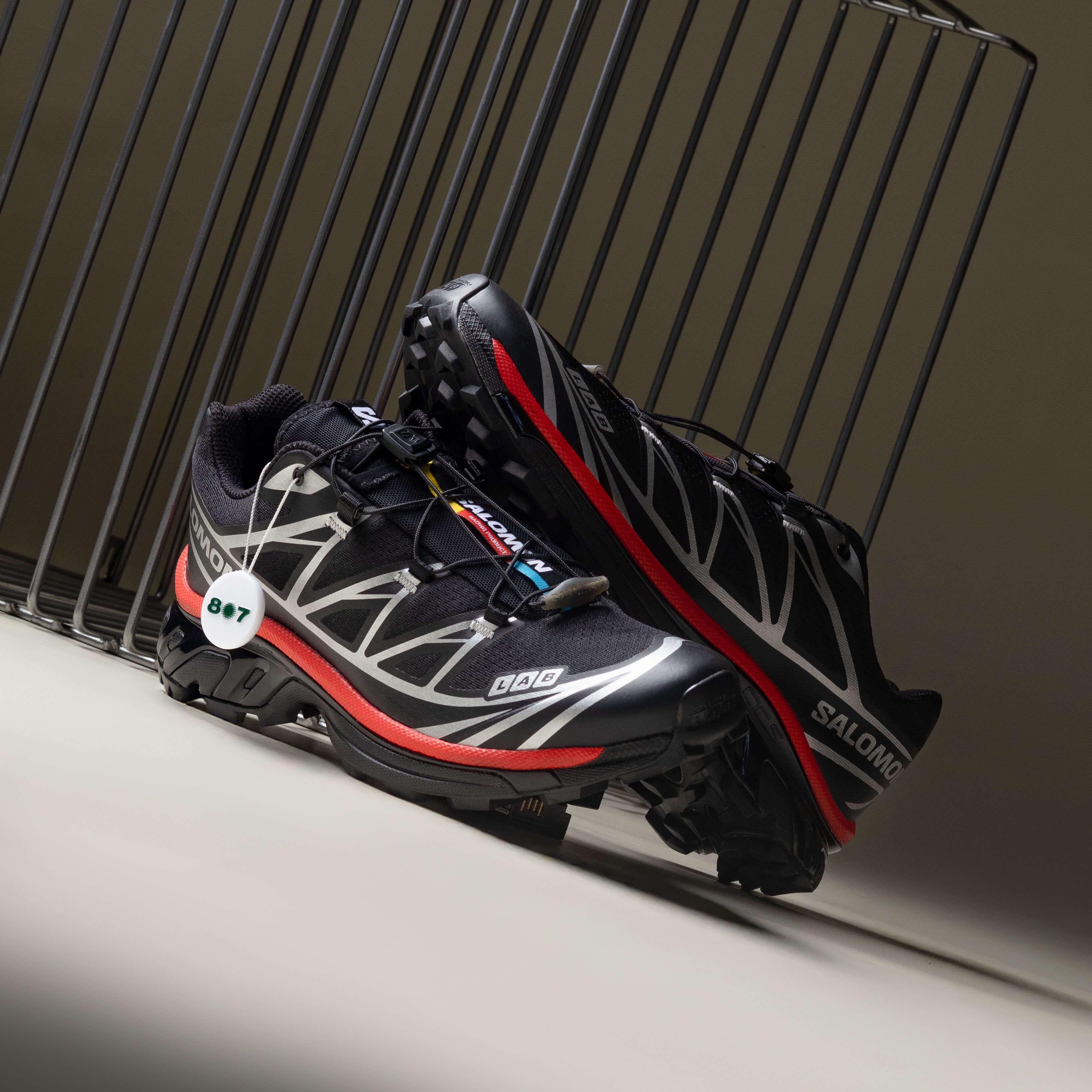 Salomon XT6 Black Fiery Red Silver