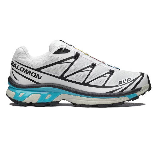 Salomon XT6 Black White Blue Curacao