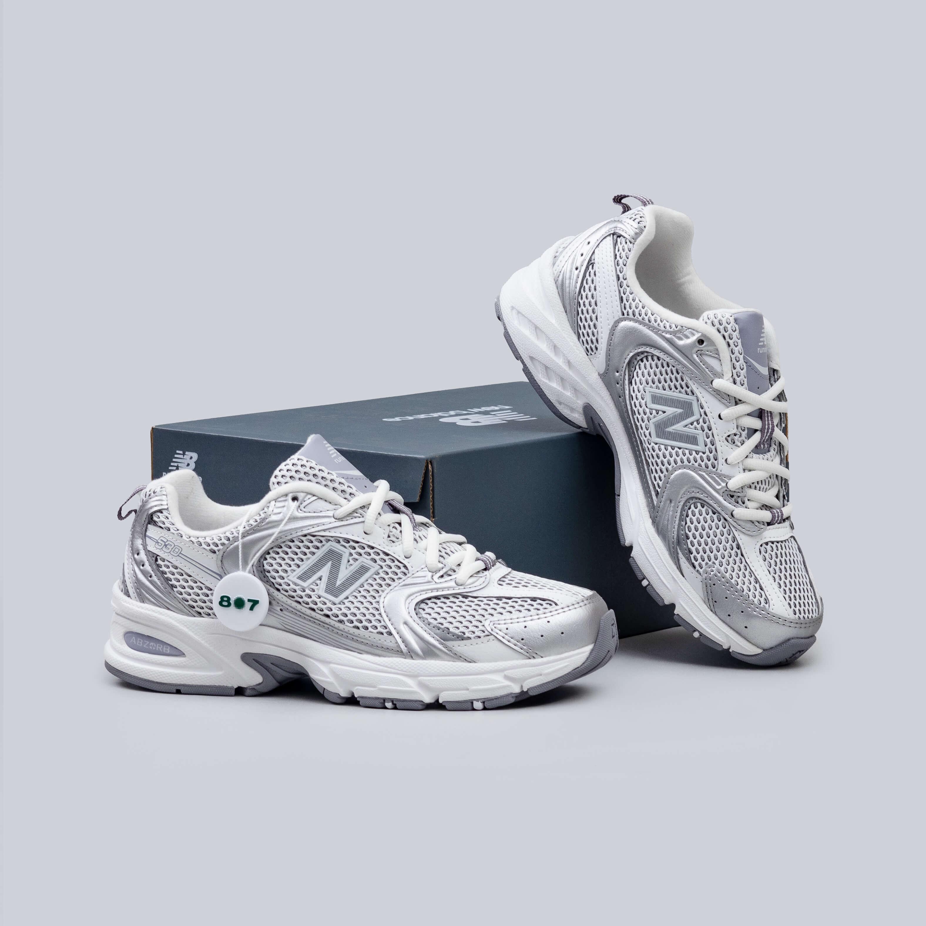 New Balance 530 Grey Matter Silver White Metallic