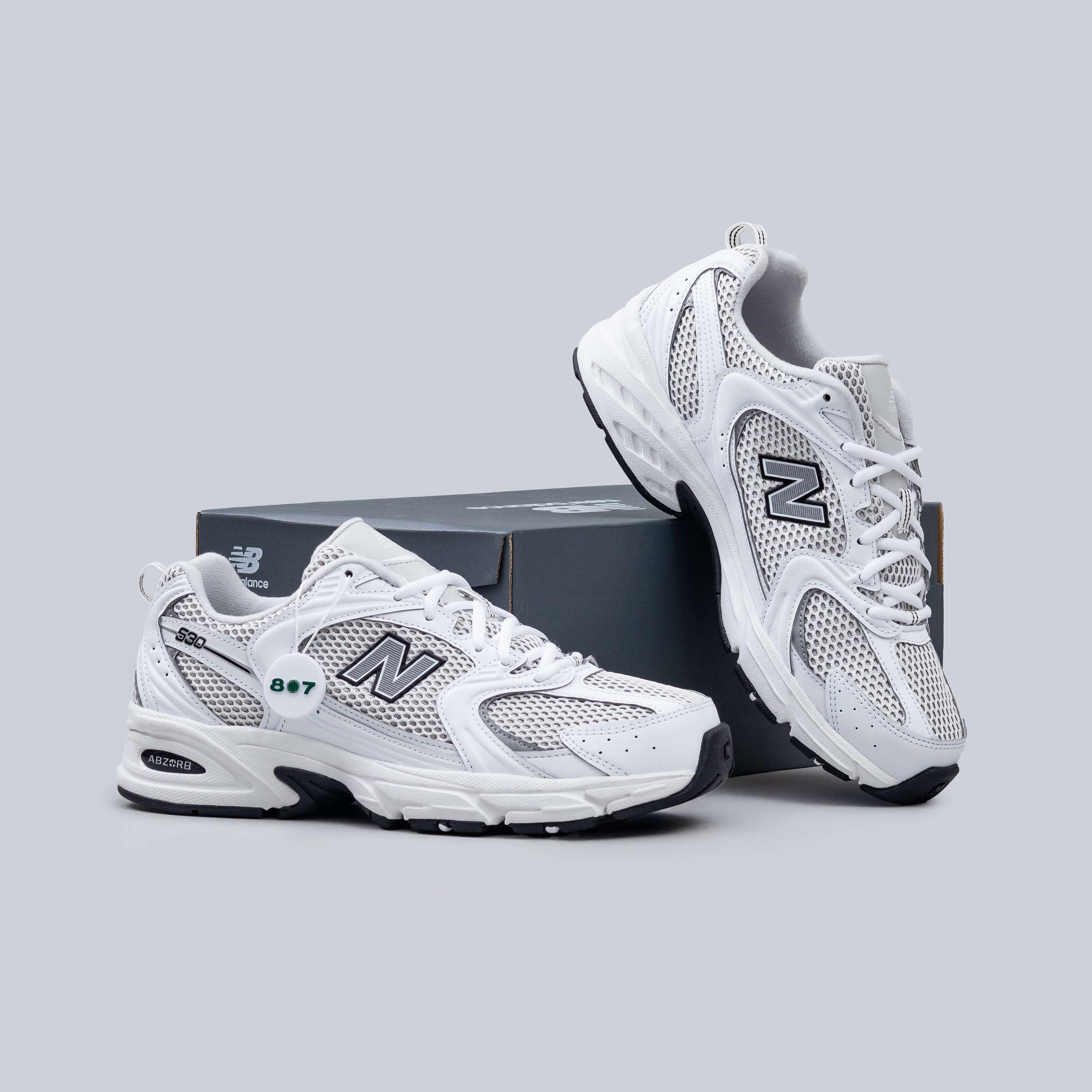 New Balance 530 White Black Silver