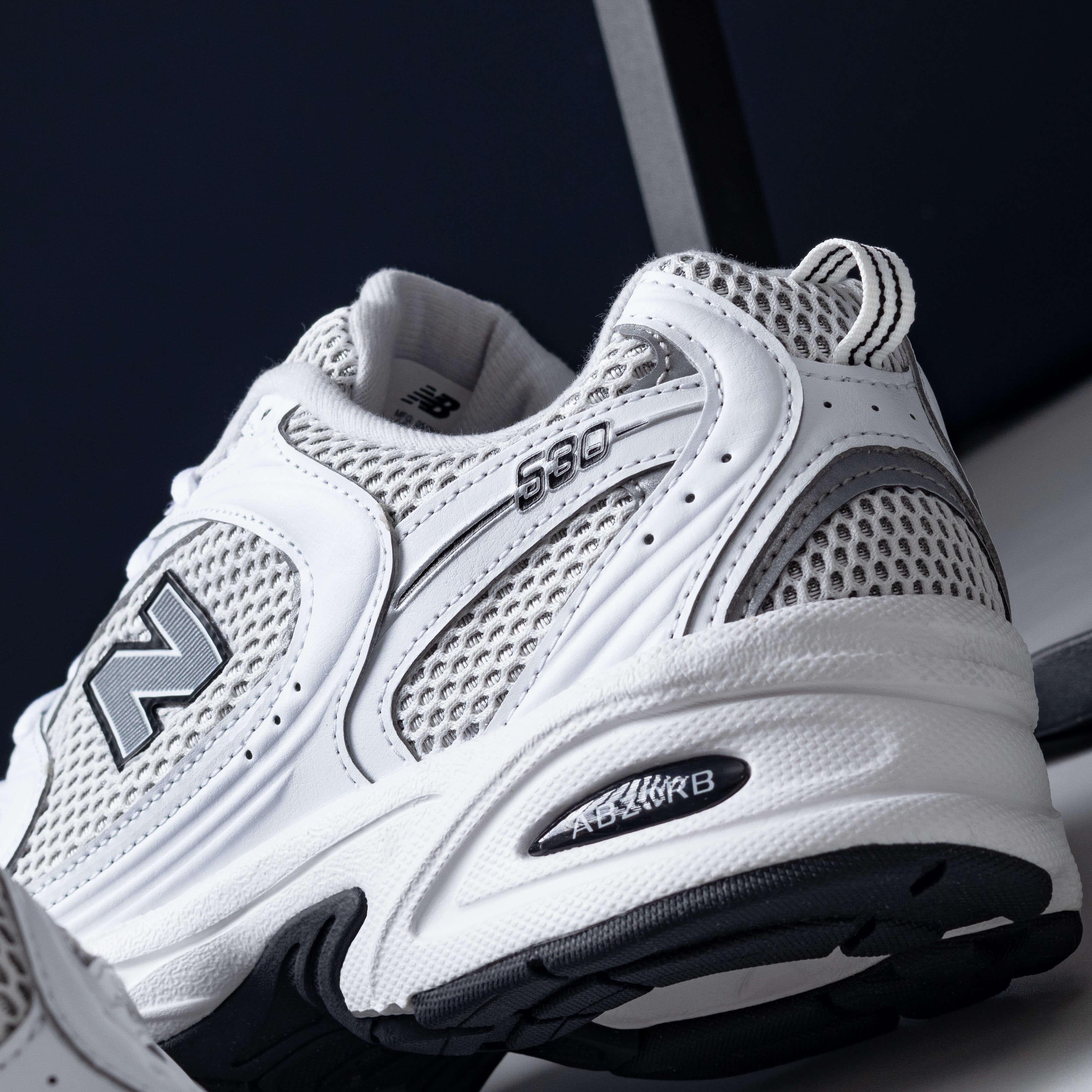 New Balance 530 White Black Silver