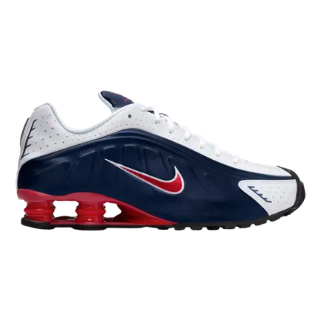 Nike Shox R4 USA Midnight Navy White Gym Red