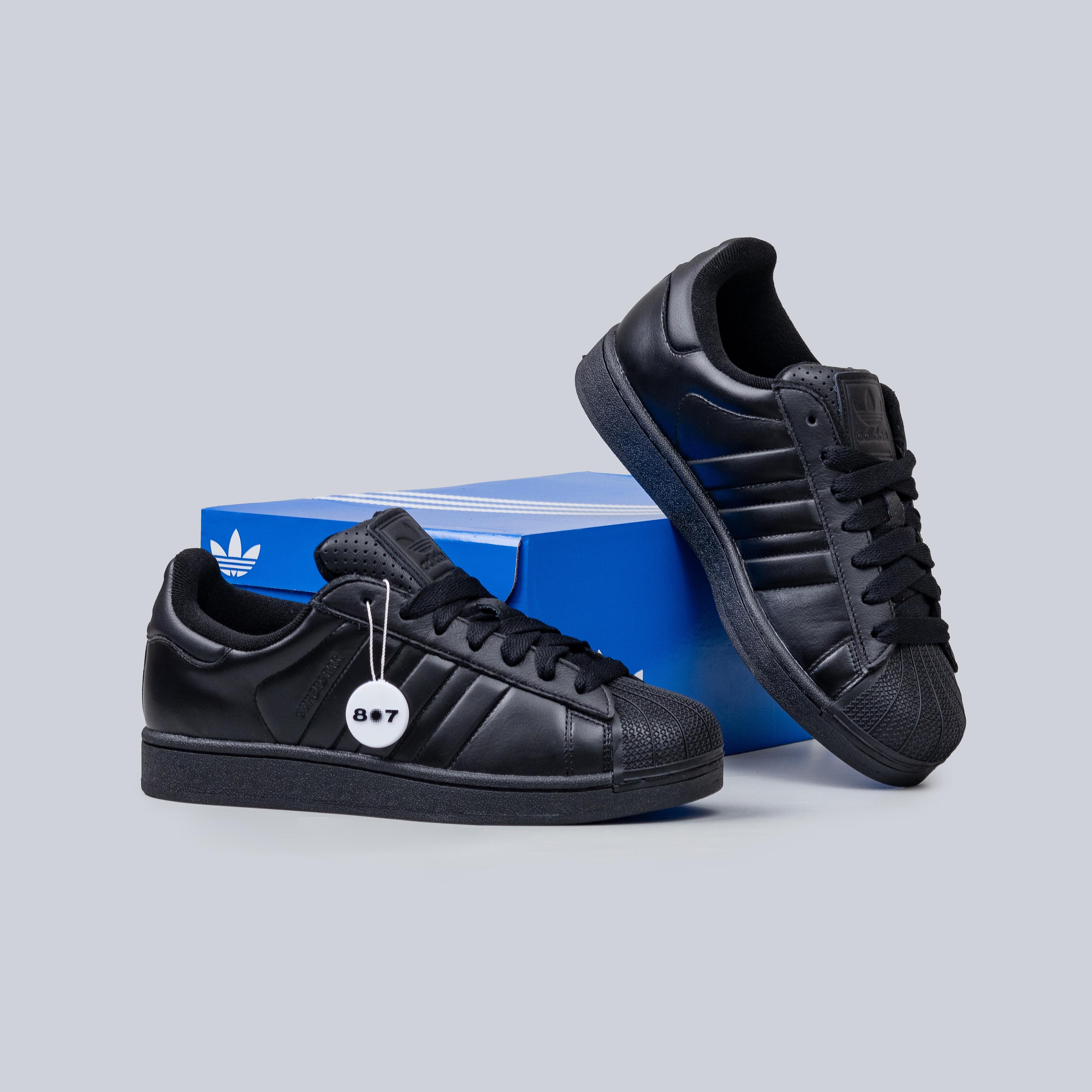 Adidas Superstar II Core Black Better Scarlet