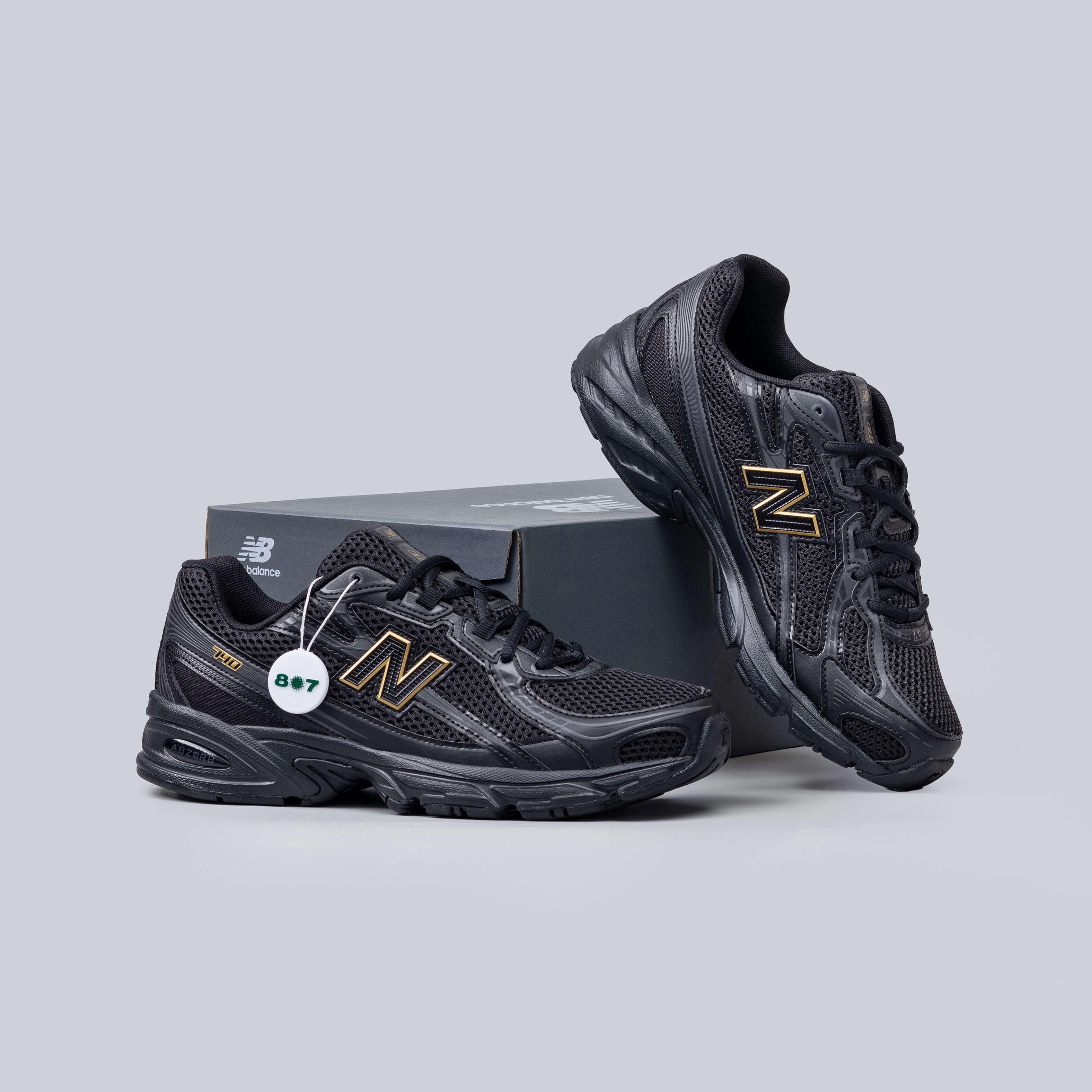 New Balance 740 Black Gold Metallic
