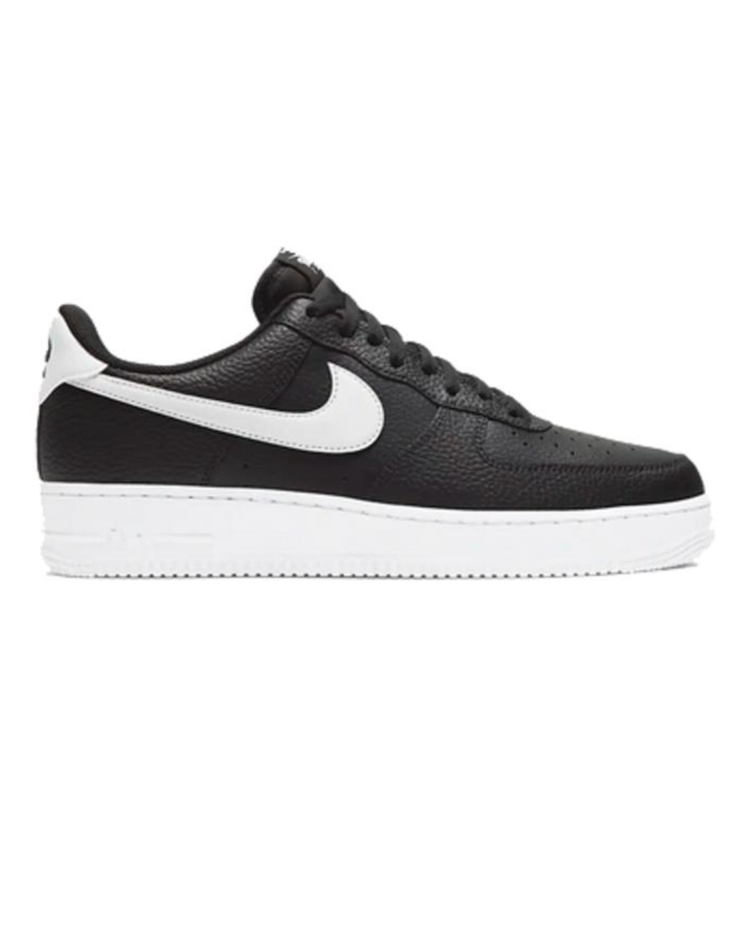 Nike Air Force 1 Low 07 Black White Pebbled Leather