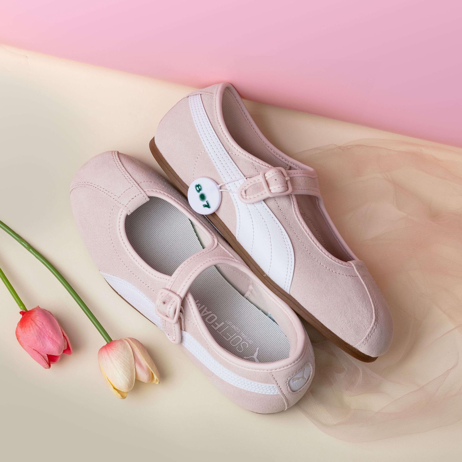 Puma Ballet Tacklette Pink White