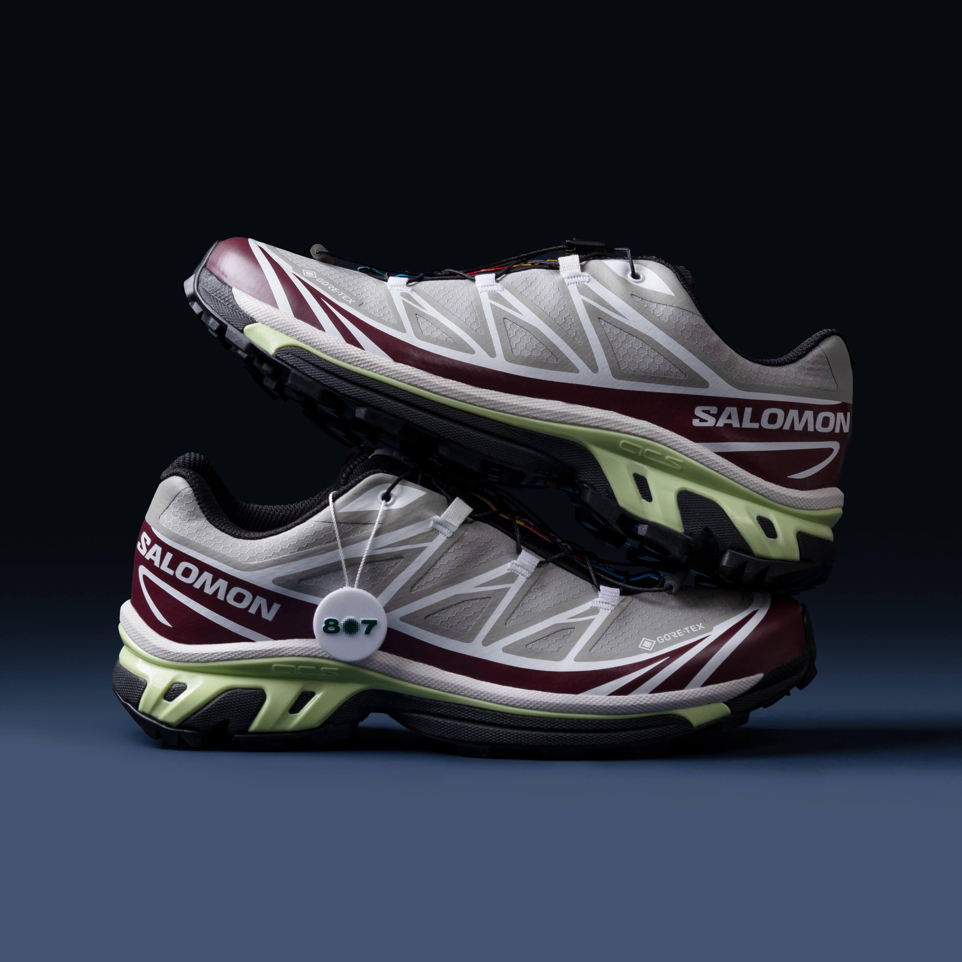 Salomon XT6 Goretex Paloma Maroon Banner