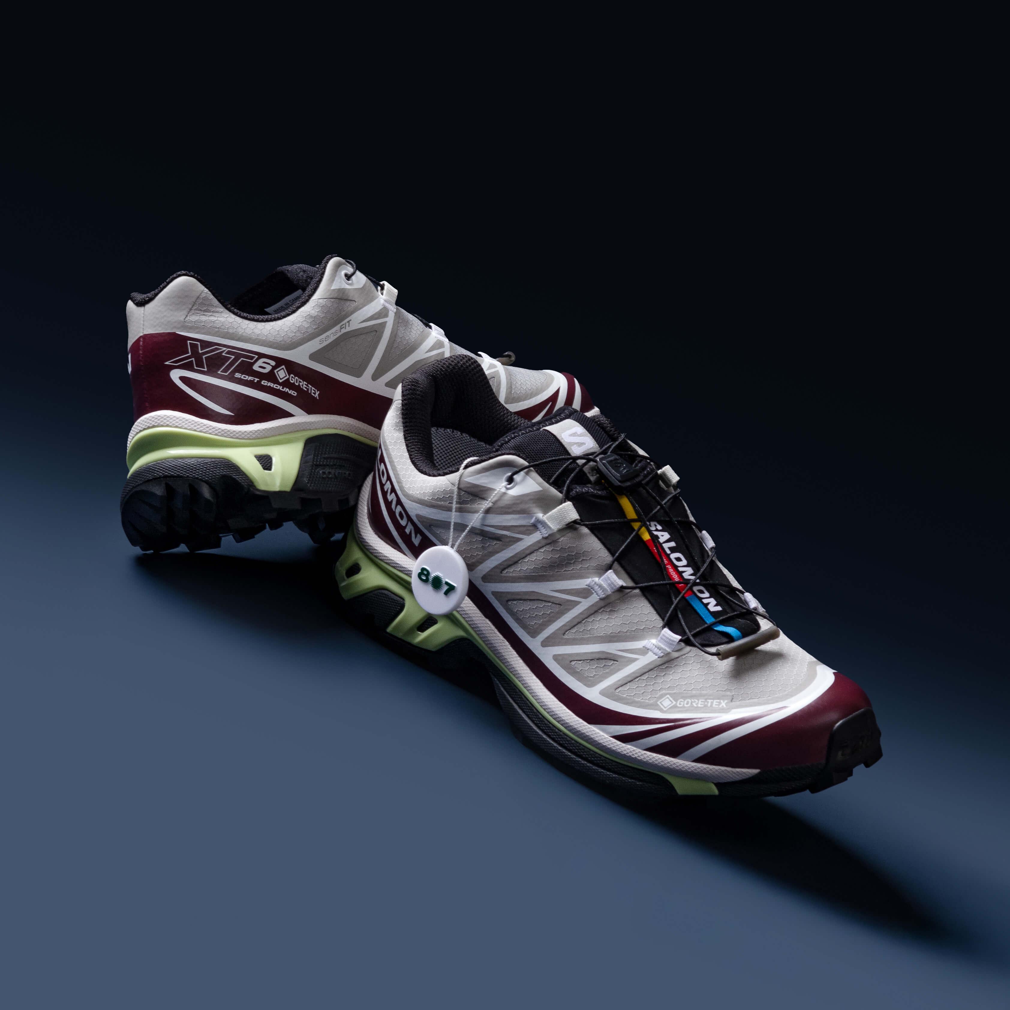 Salomon XT6 Goretex Paloma Maroon Banner