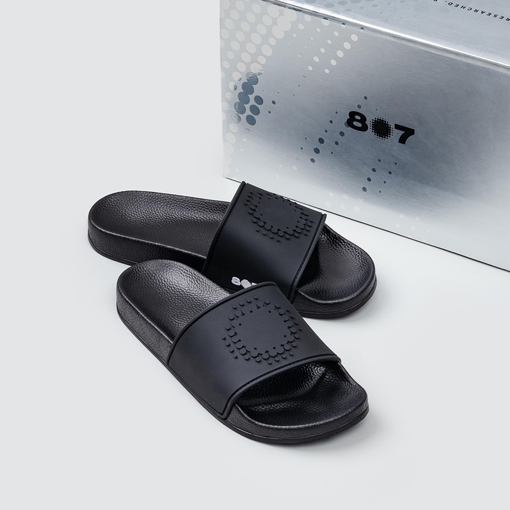 807Garage Icon Black Sandals