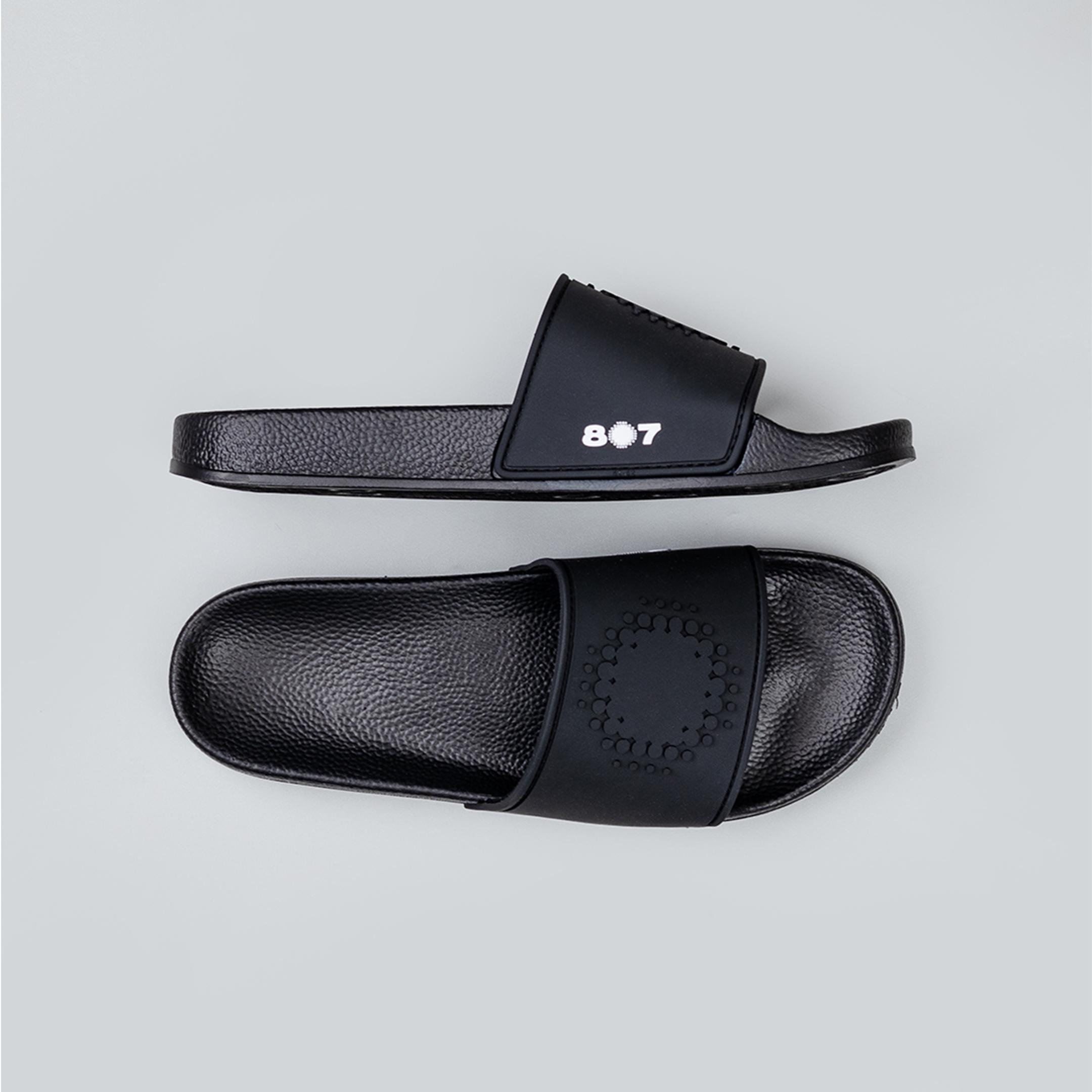 807Garage Icon Black Sandals