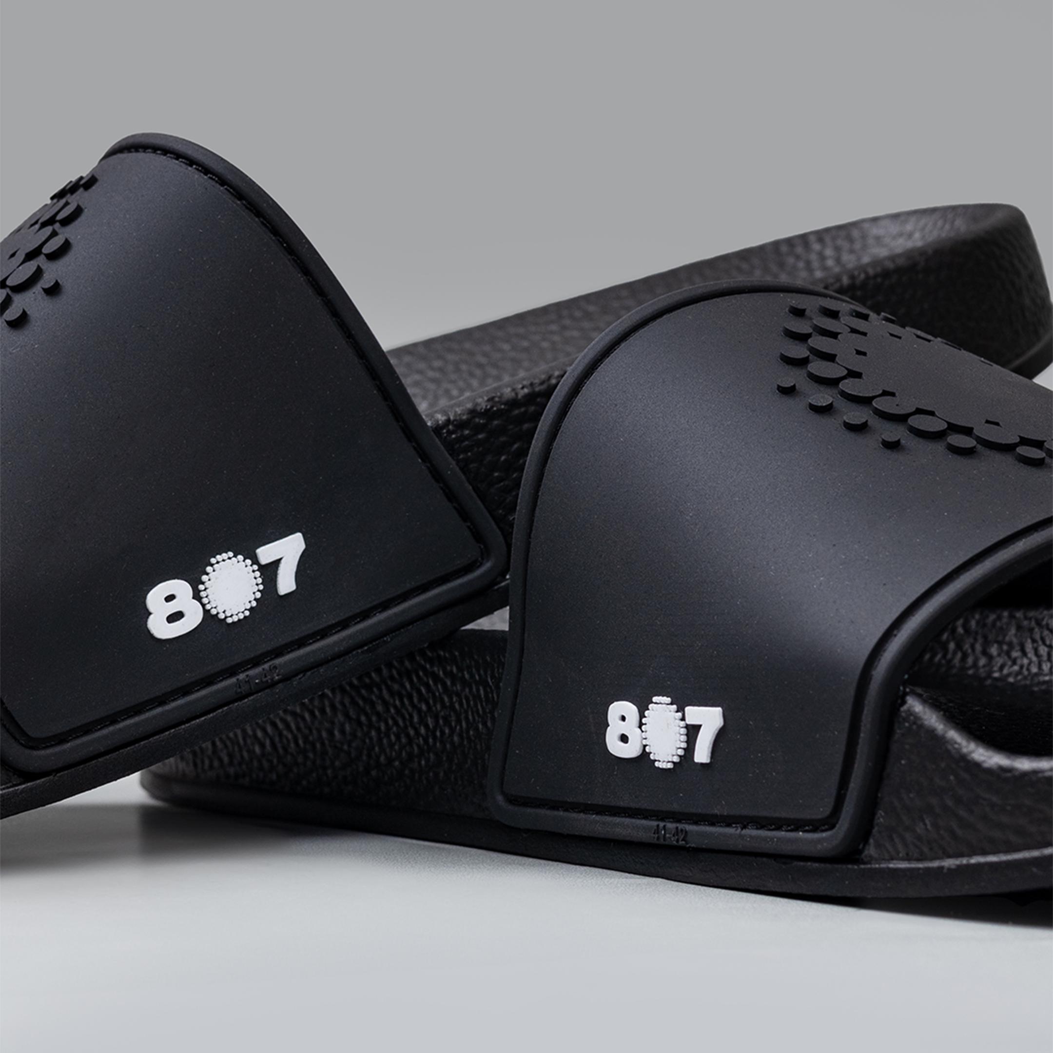 807Garage Icon Black Sandals